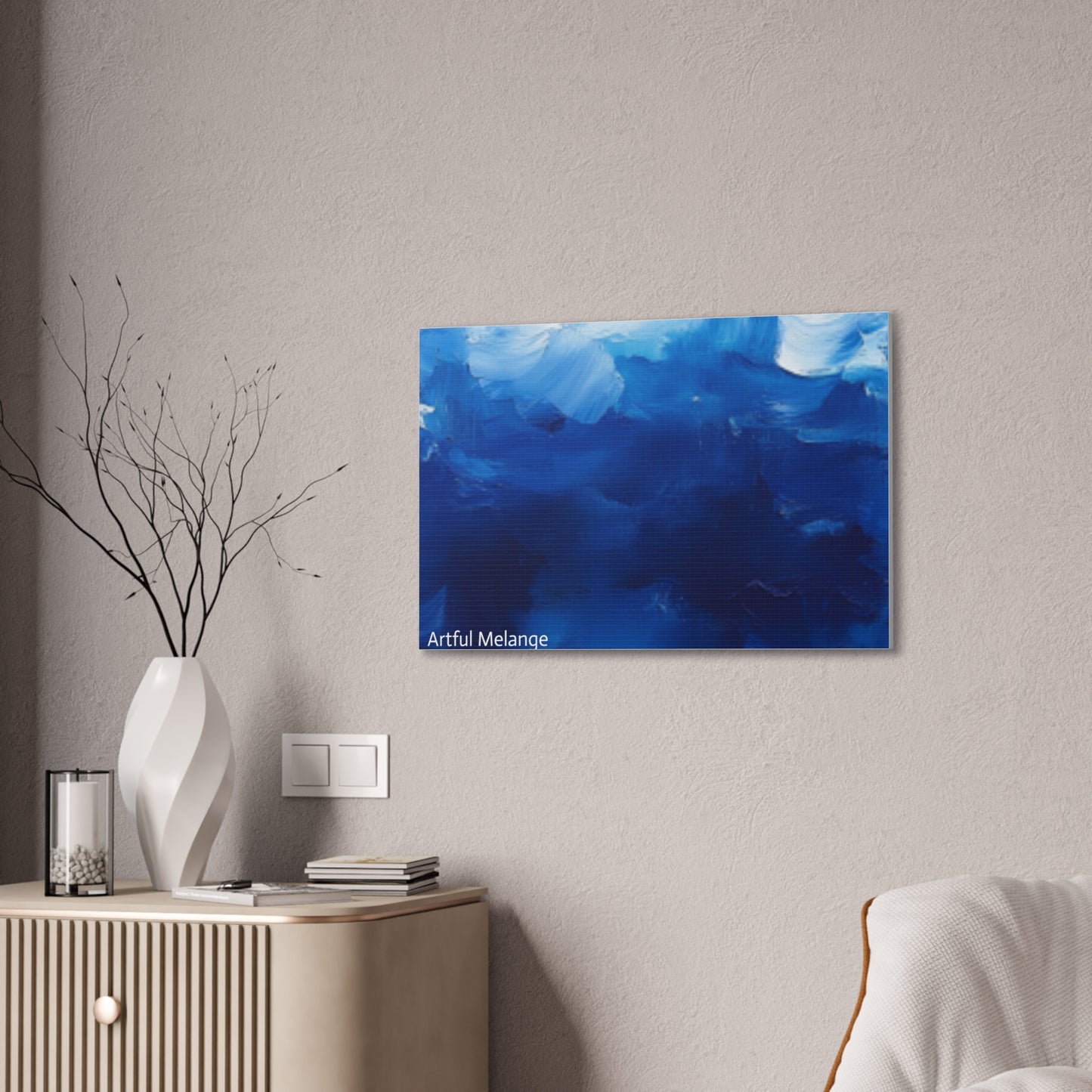 Acrylic Abstract Canvas Print - Richly Textured Artistry