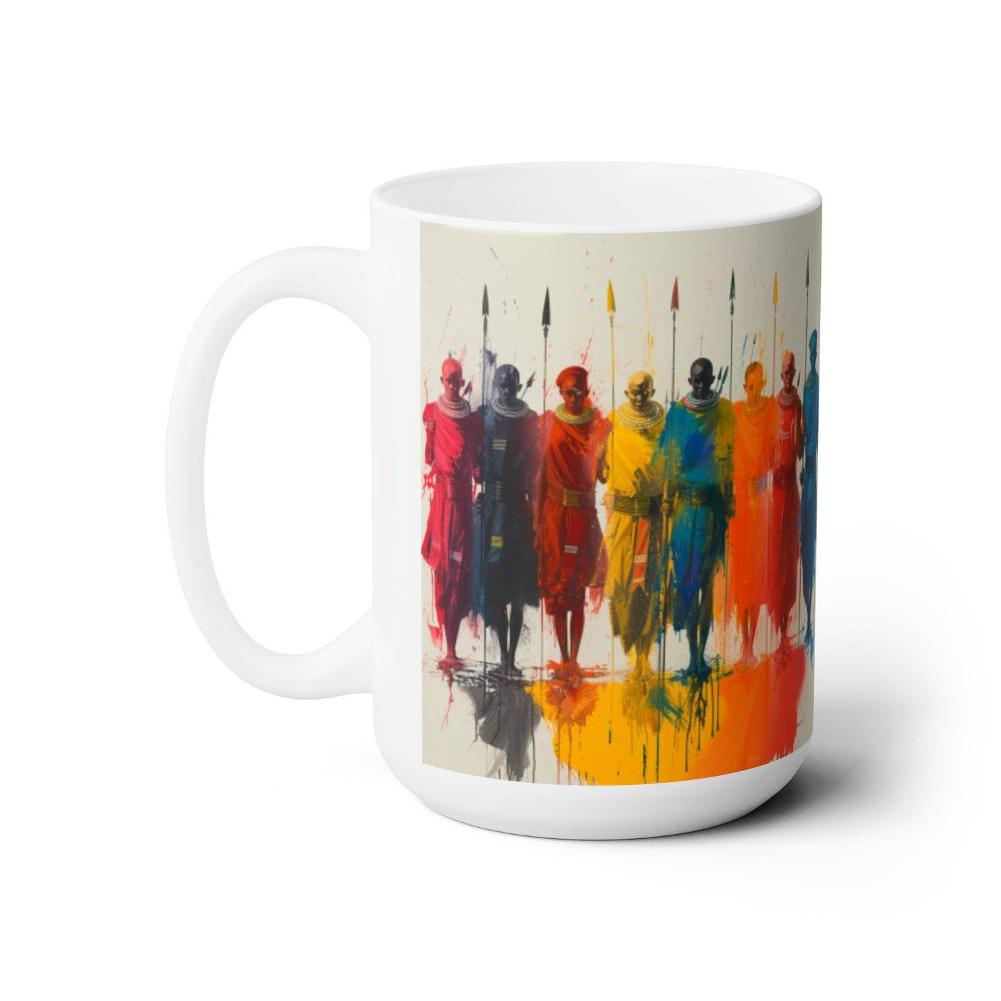 Artsy Abstract Ceramic Mug 15oz