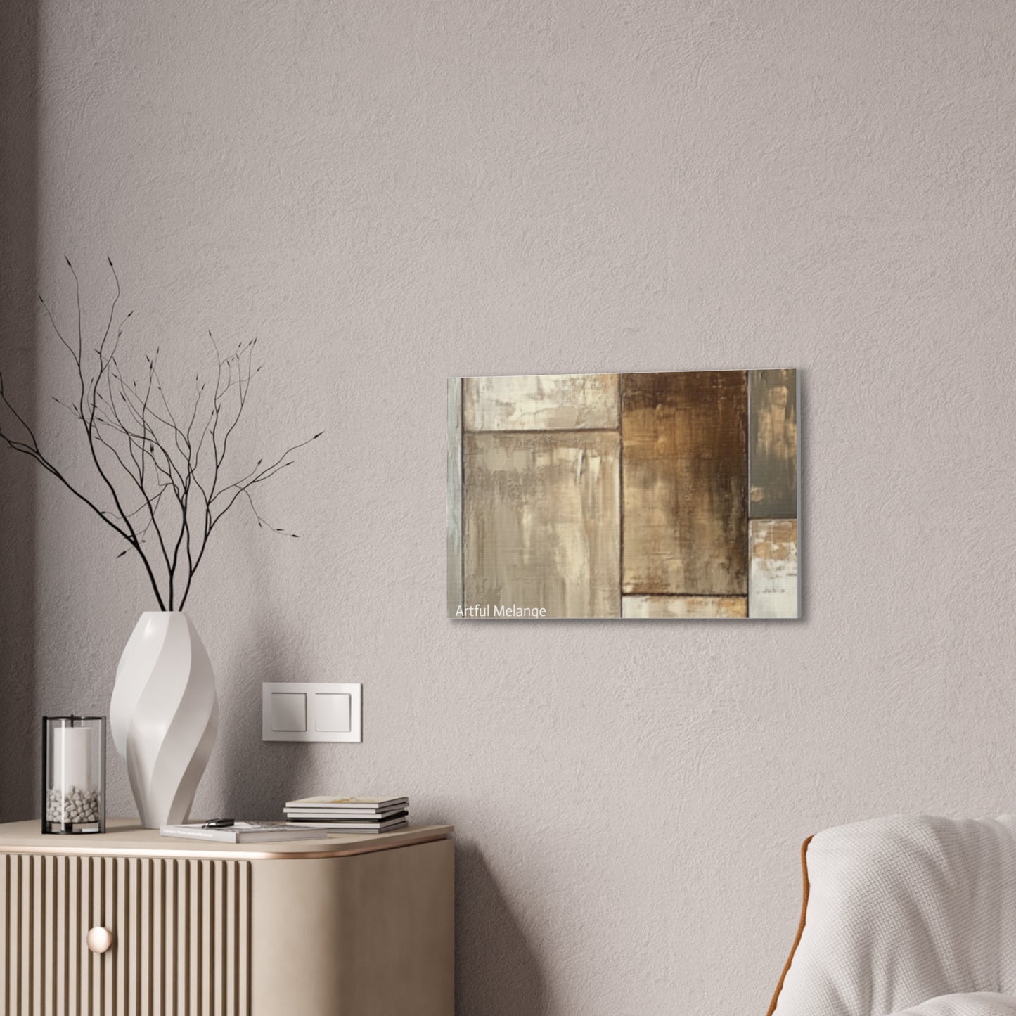 Acrylic Abstract Canvas Print - Richly Textured Artistry