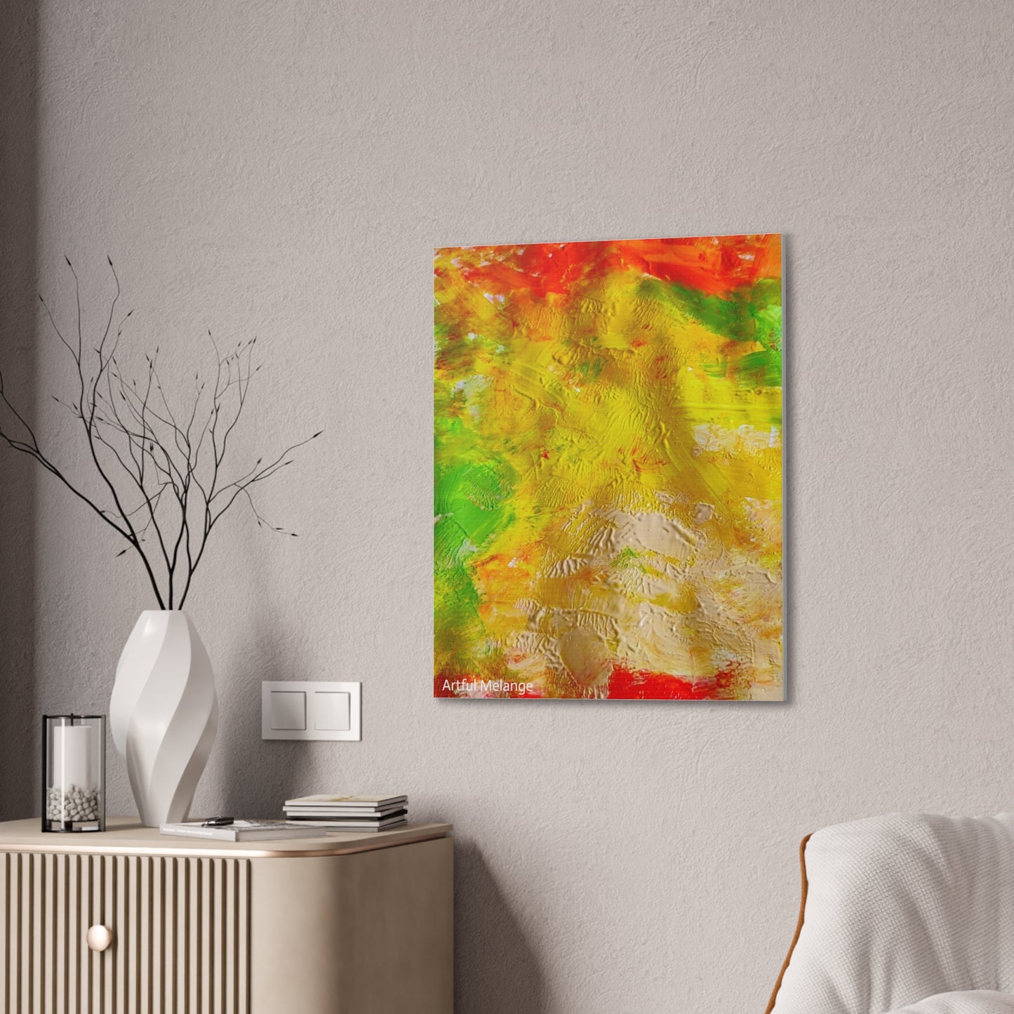 Acrylic Abstract Canvas Print - Richly Textured Artistry