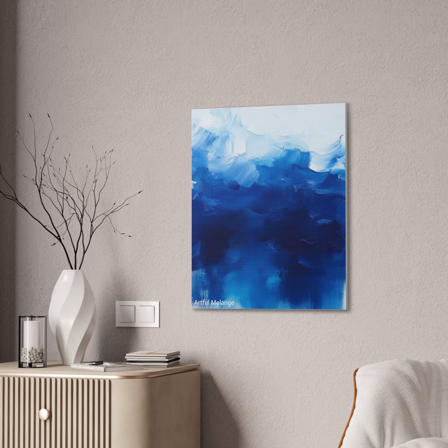 Acrylic Abstract Canvas Print - Richly Textured Artistry