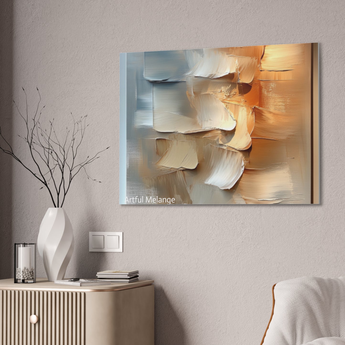 Acrylic Abstract Canvas Print - Richly Textured Artistry