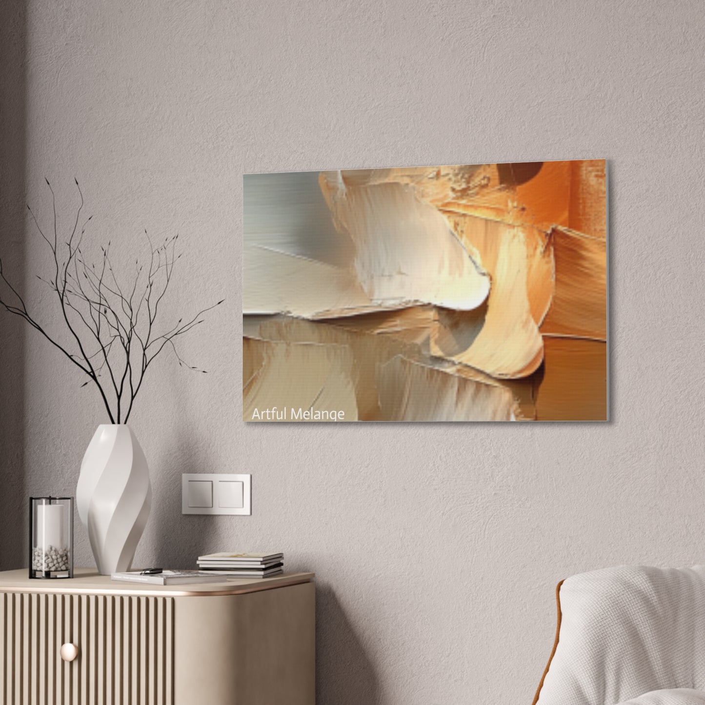 Acrylic Abstract Canvas Print - Richly Textured Artistry