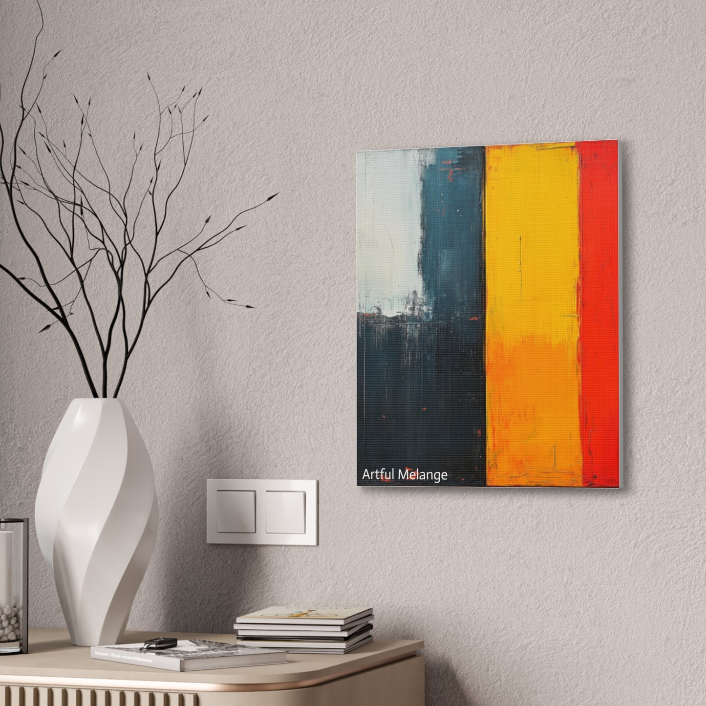 Acrylic Abstract Canvas Print - Richly Textured Artistry