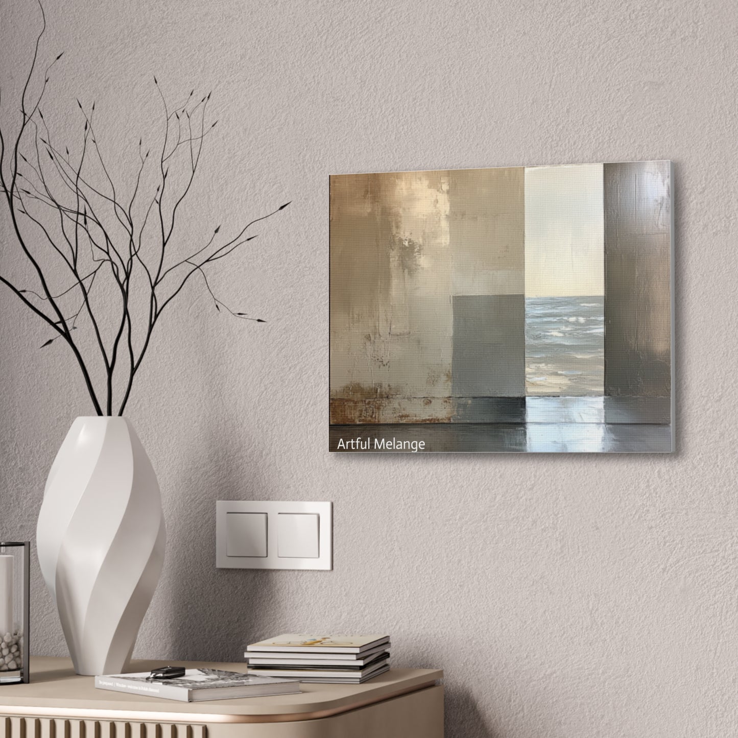 Acrylic Abstract Canvas Print - Richly Textured Artistry