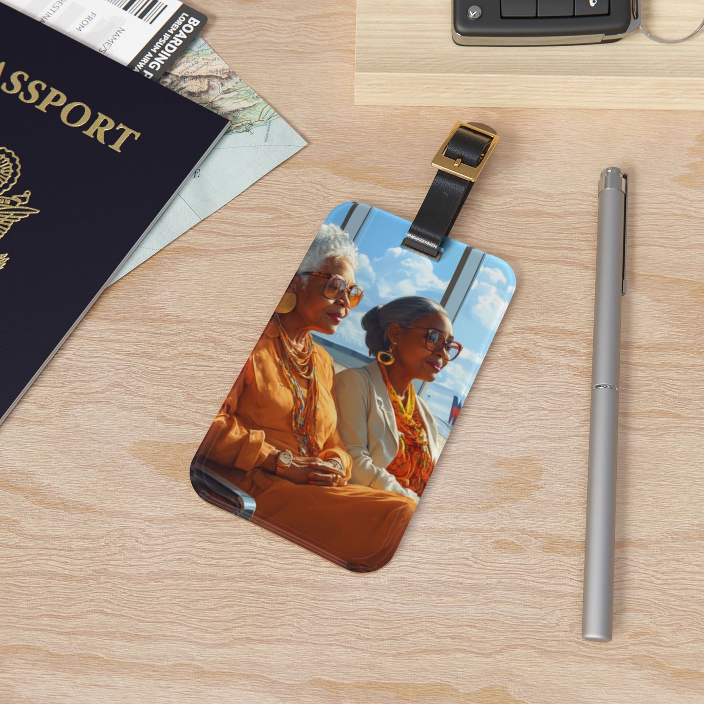 Art Voyage Sisters That Travel Luggage Tag Collection