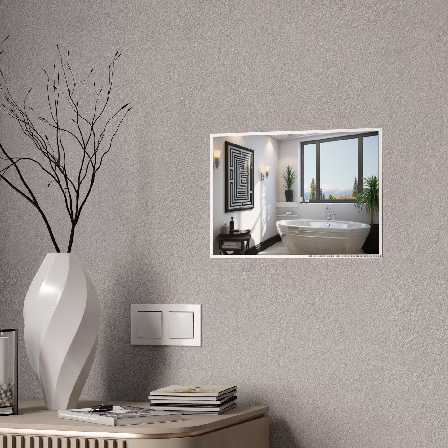 Cultural Elegance Bathscapes Poster Art