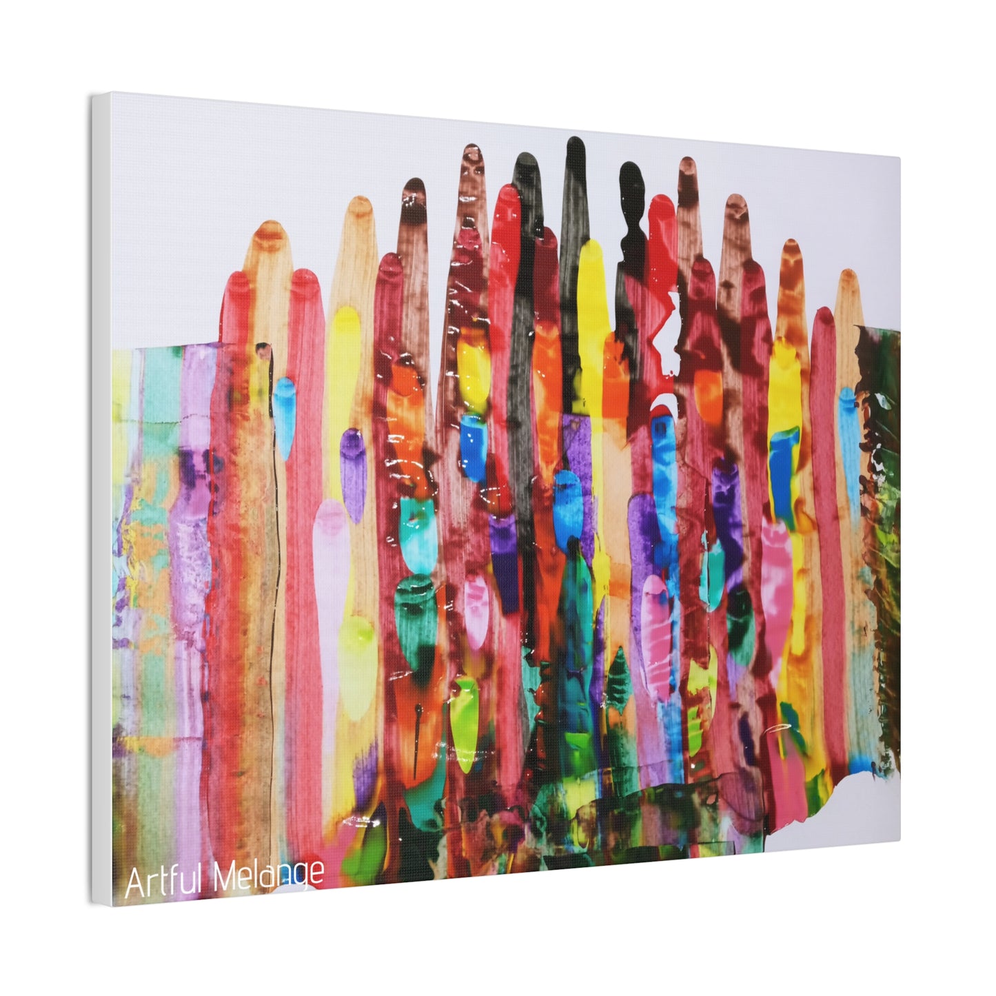 Primary Elegance: A Symphony of Sophistication Canvas Print
