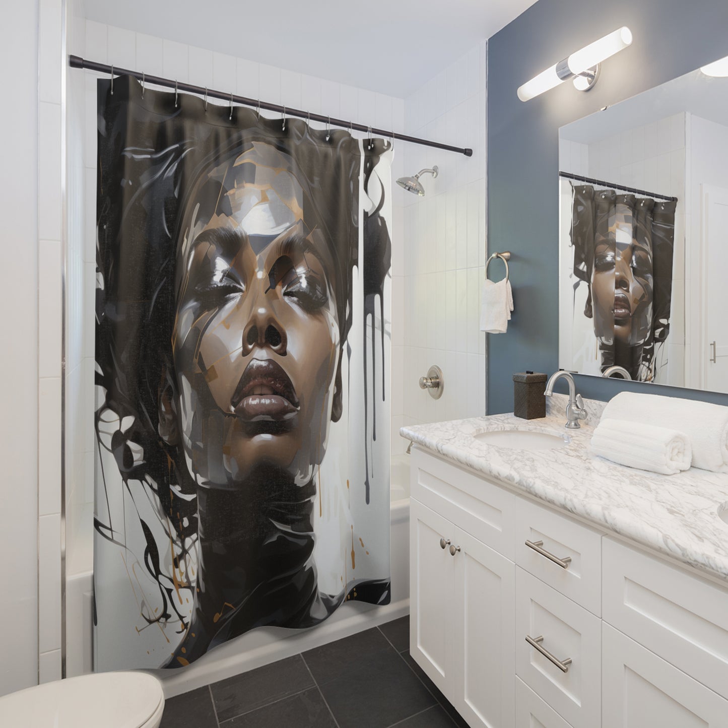 Heritage Tapestry Afro Centric Shower Curtain