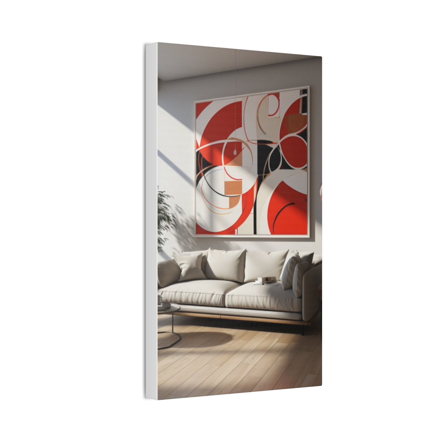 Crimson Elegance: A Symphony of Sophistication Canvas Print