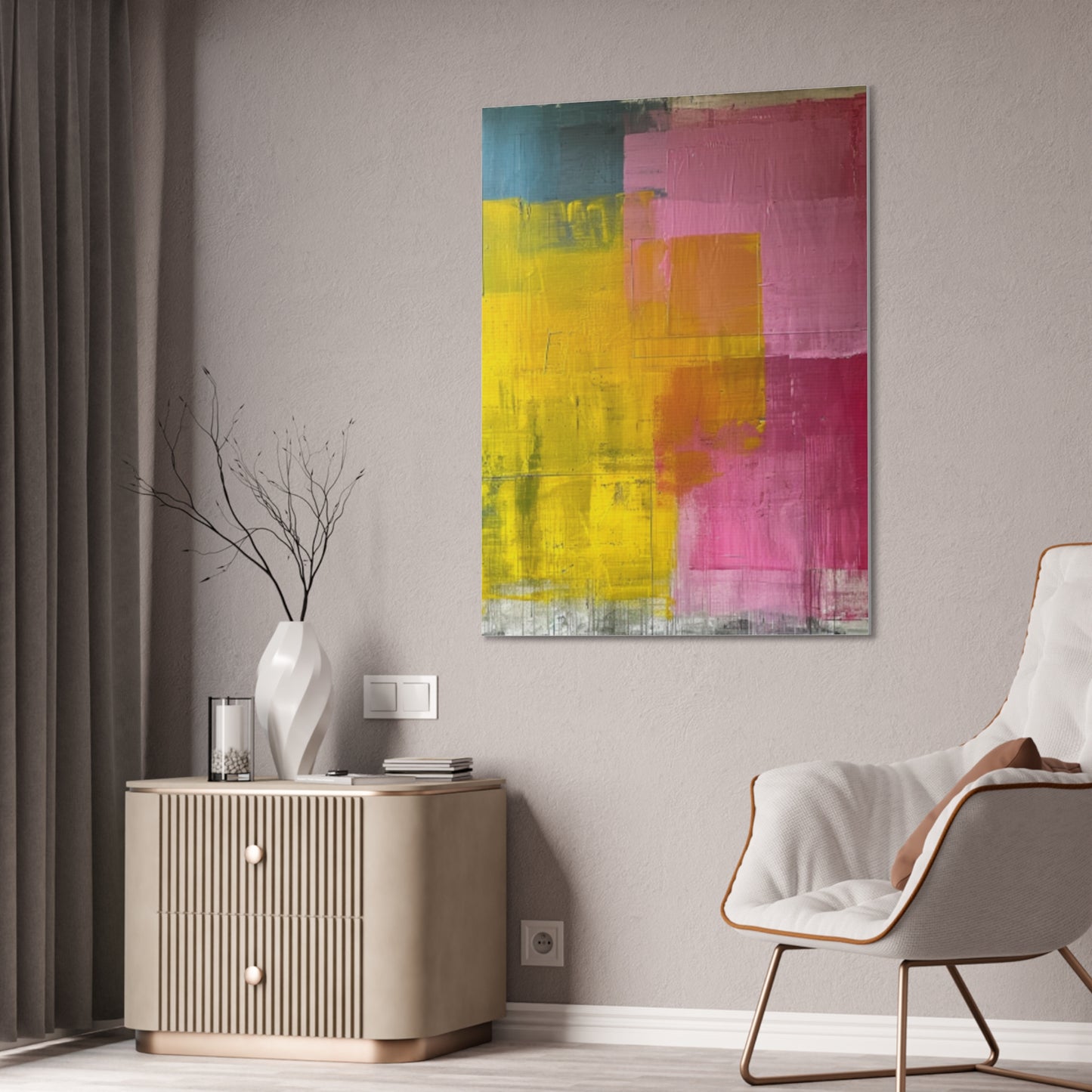 Primary Elegance: A Symphony of Sophistication Canvas Print
