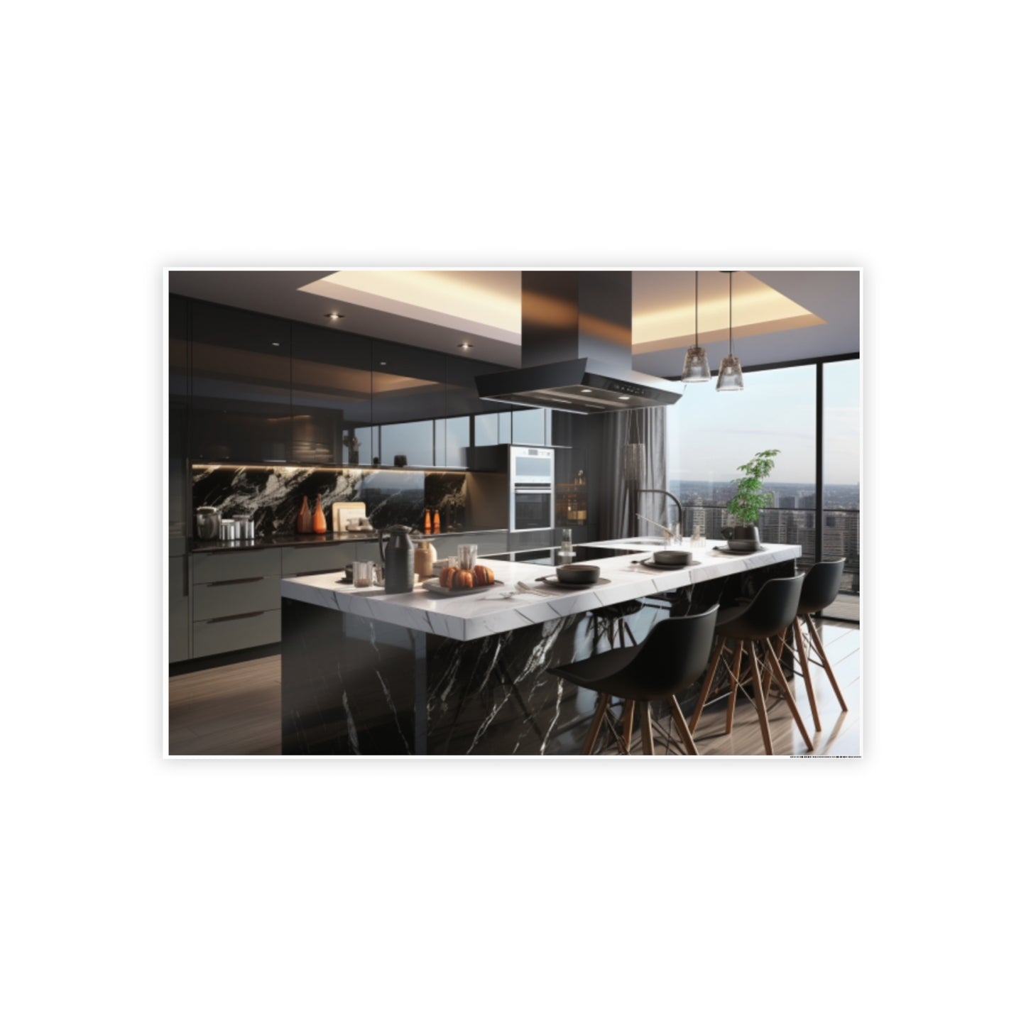 High-End Modern Kitchen Poster