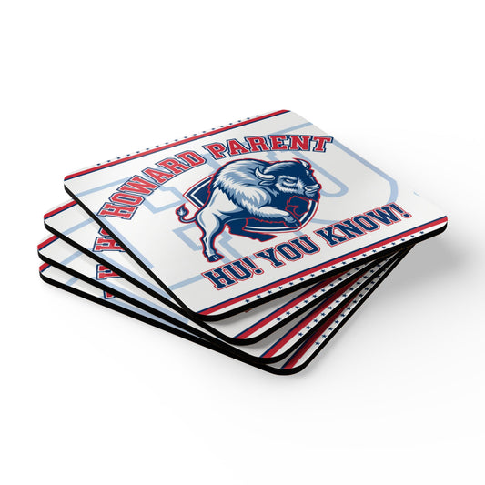Howard University Coaster Set 5 – HU Pride Campus & Bison Design