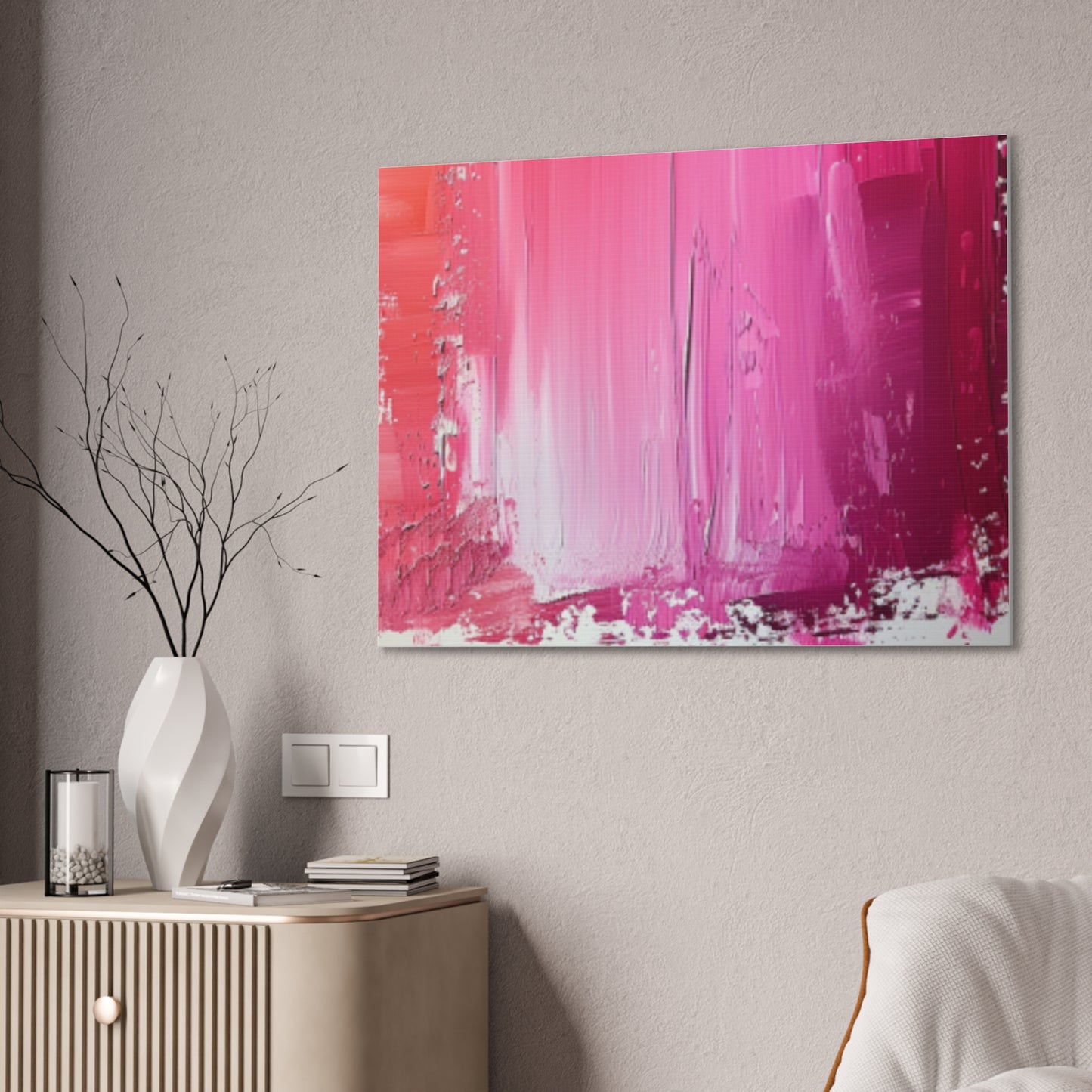 In The Pink: A Symphony of Sophistication Canvas Print