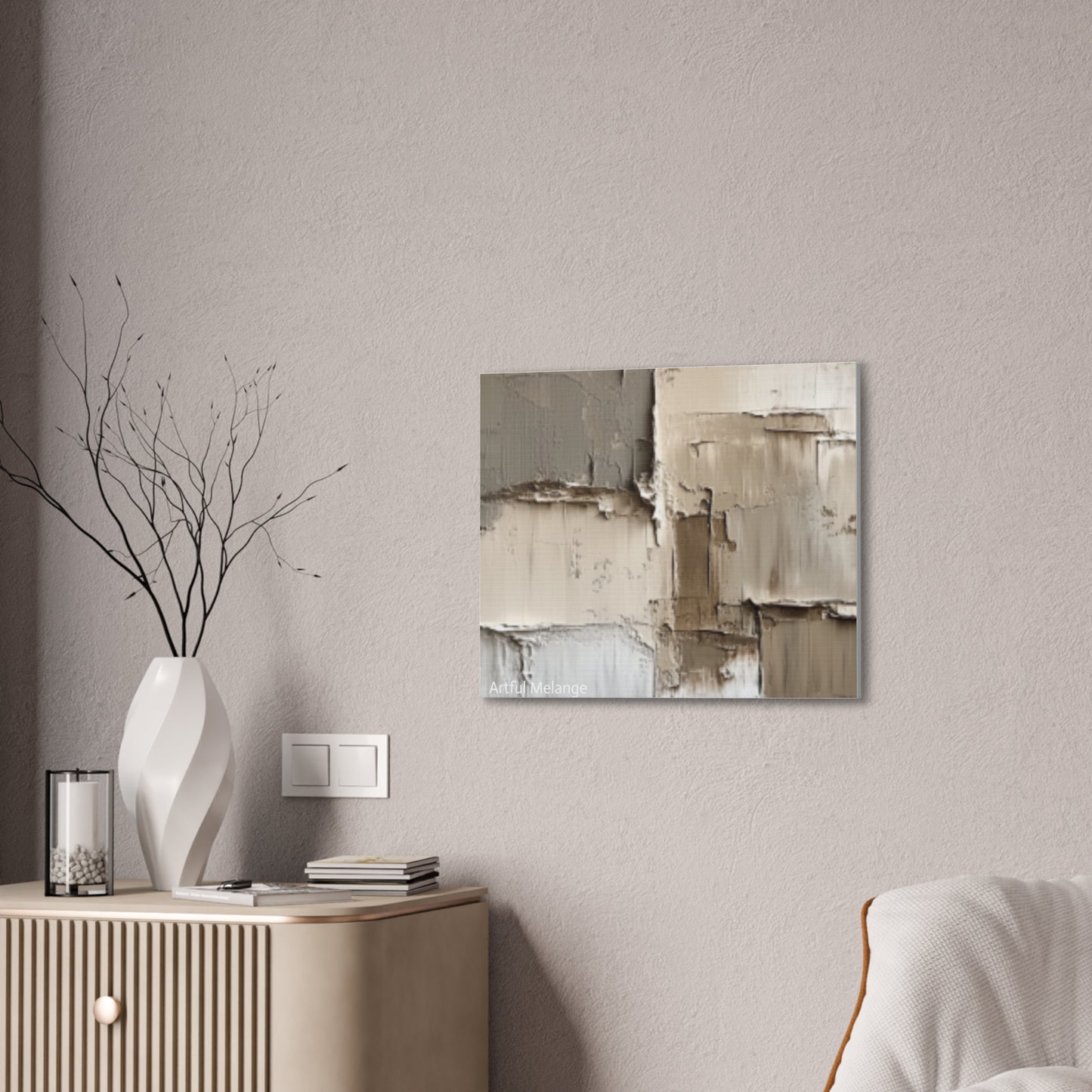 Acrylic Abstract Canvas Print - Richly Textured Artistry