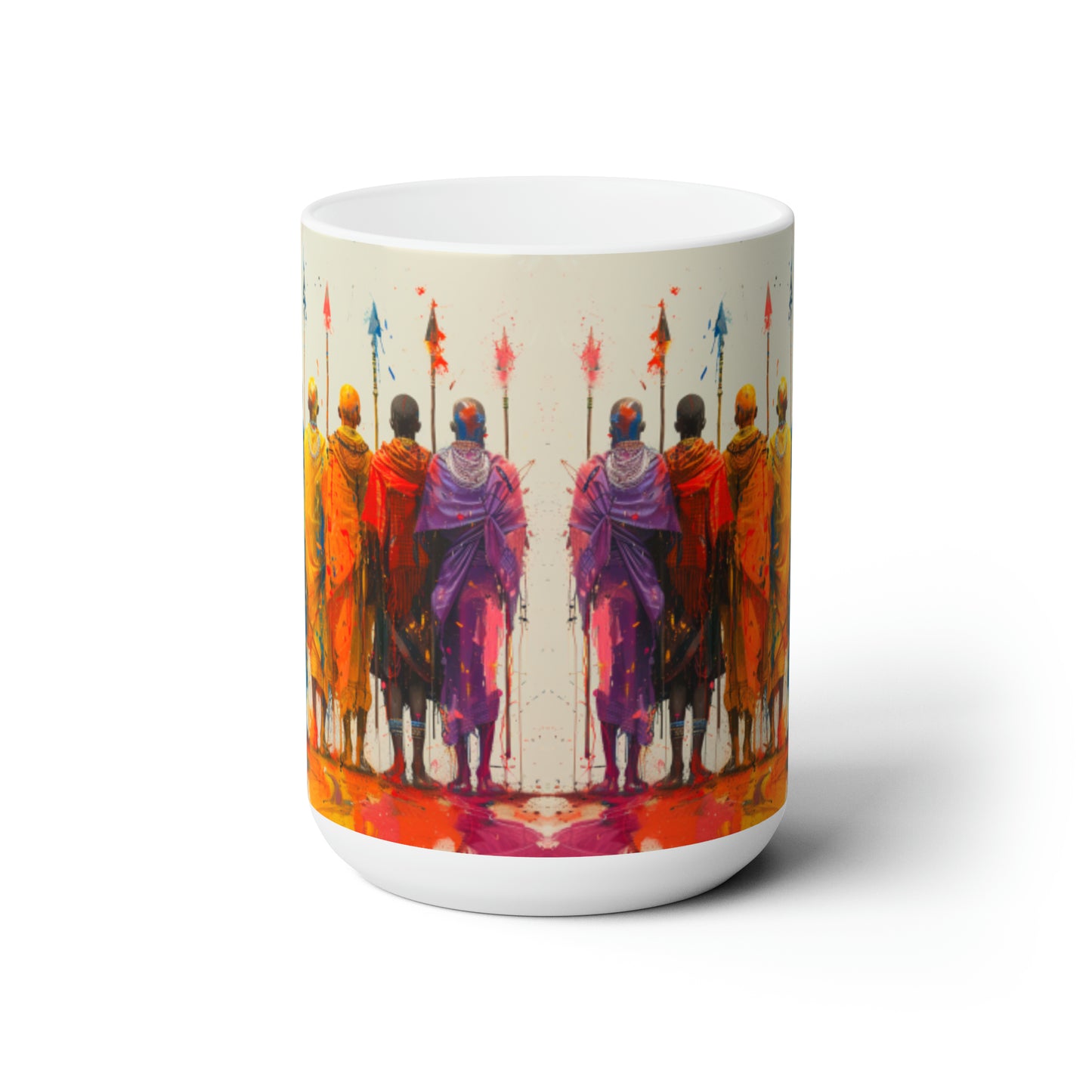 Artsy Abstract Ceramic Mug 15oz