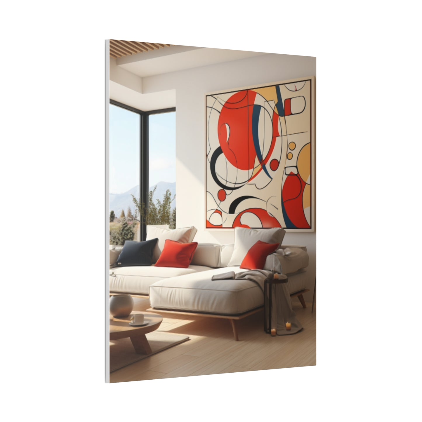 Crimson Elegance: A Symphony of Sophistication Canvas Print