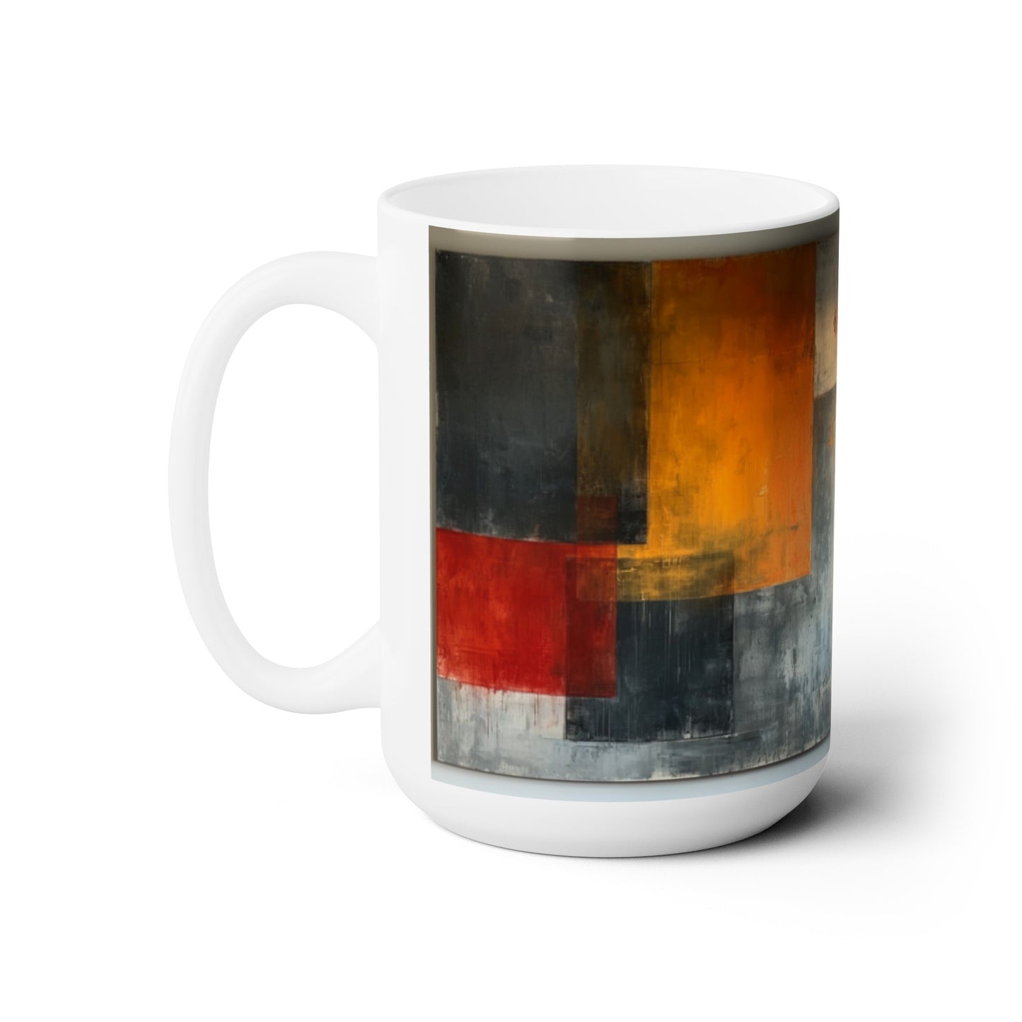 Artsy Abstract Ceramic Mug 15oz