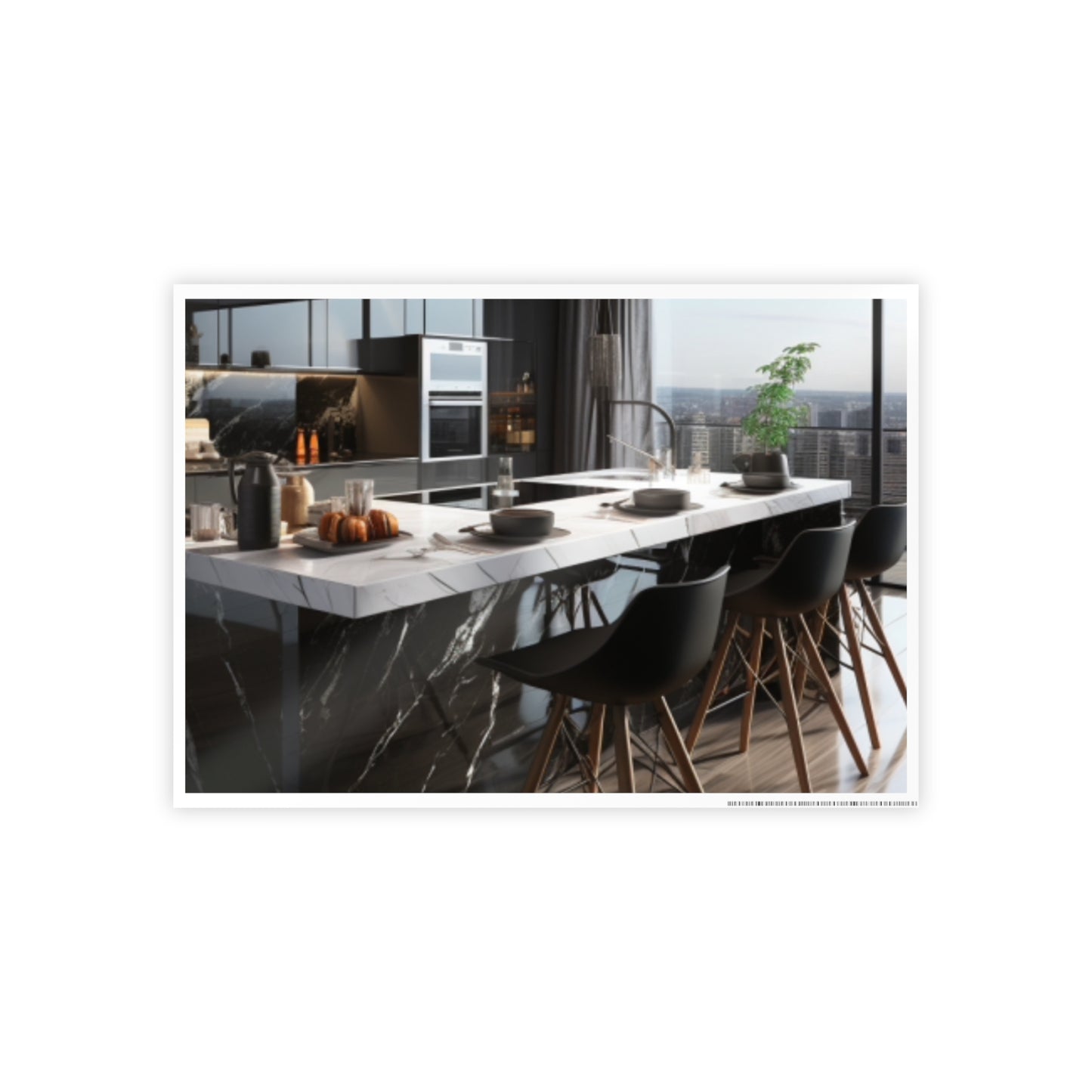 High-End Modern Kitchen Poster