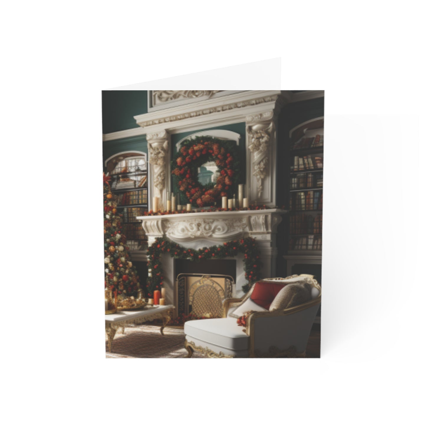 Regal Radiance: Opulent Christmas Greeting Cards