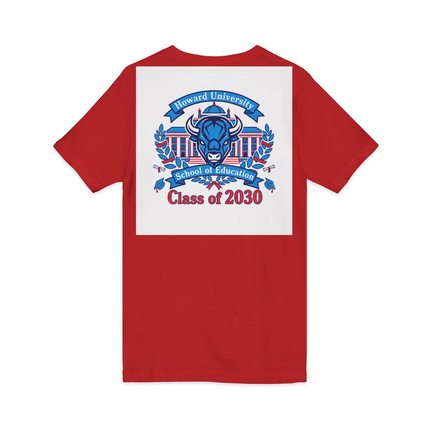 Howard University Class of 2030 Unisex V-Neck T-Shirt | The Mecca Incoming Class Tee