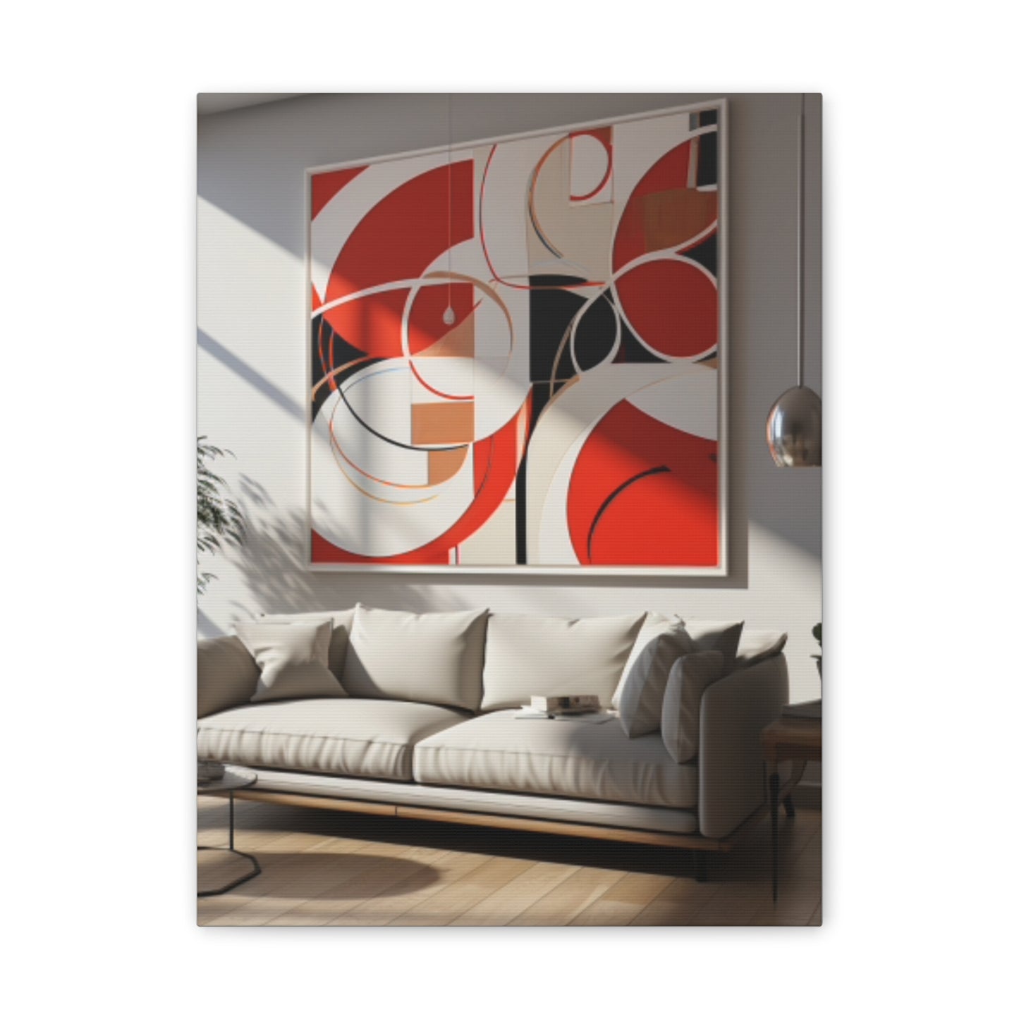 Crimson Elegance: A Symphony of Sophistication Canvas Print