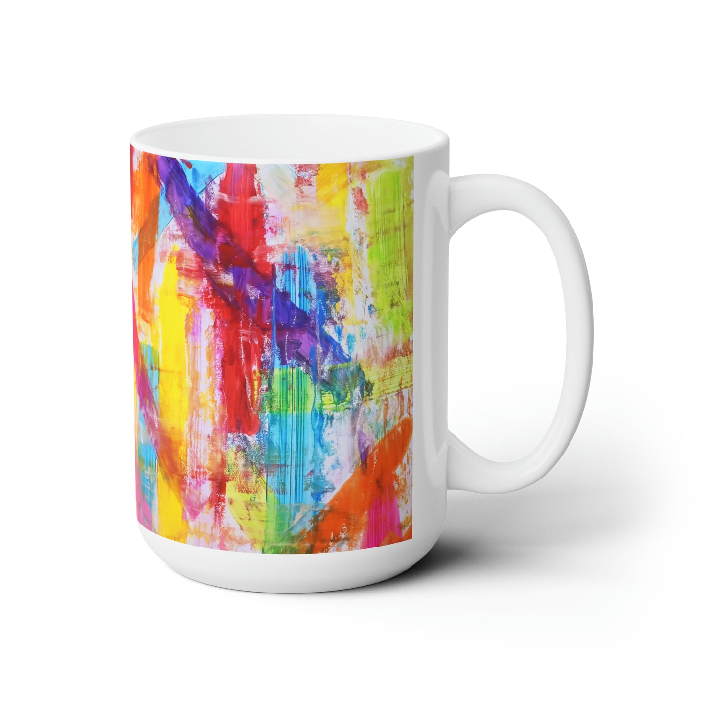 Artsy Abstract Ceramic Mug 15oz