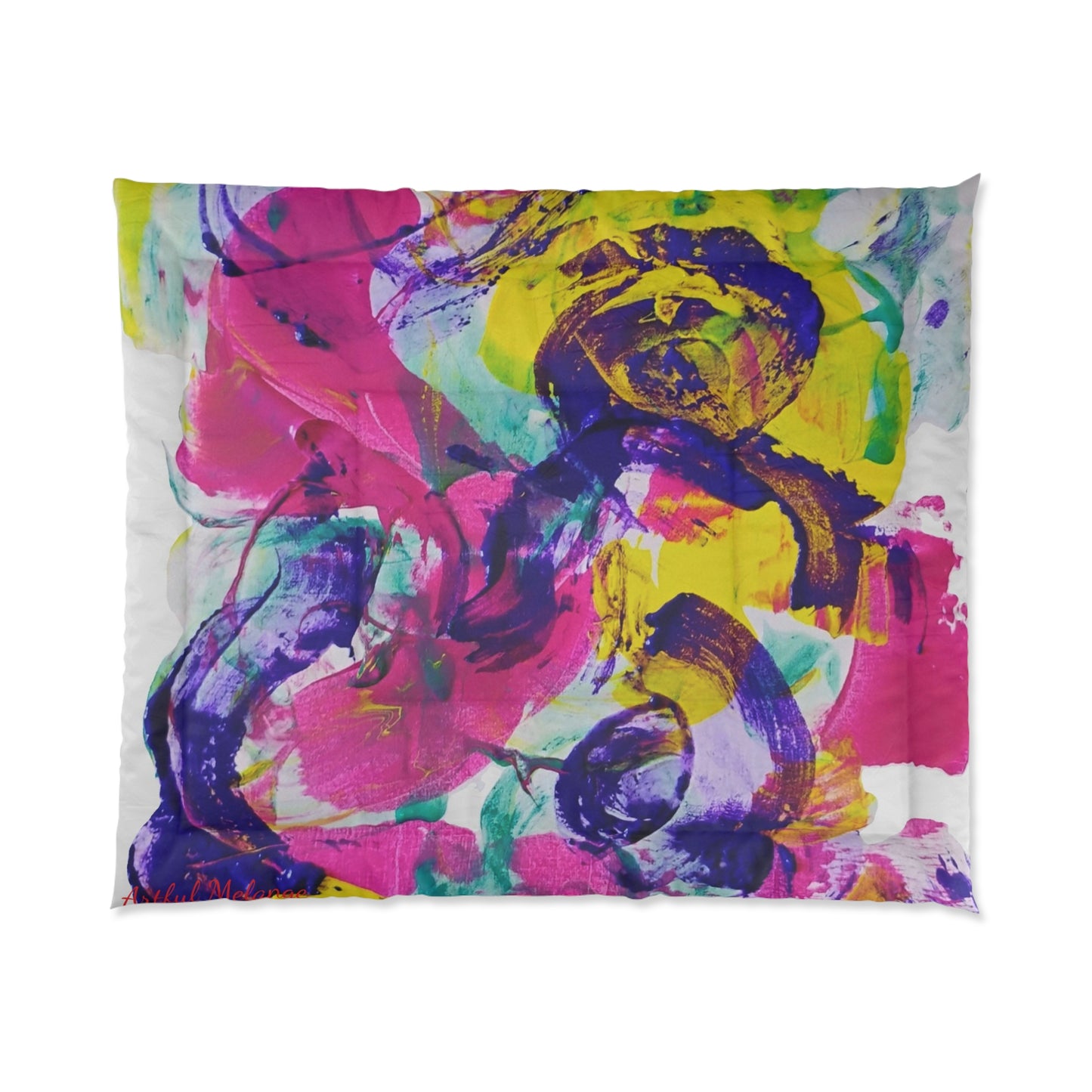 Dreamscape Delight Abstract Art Comforter 34