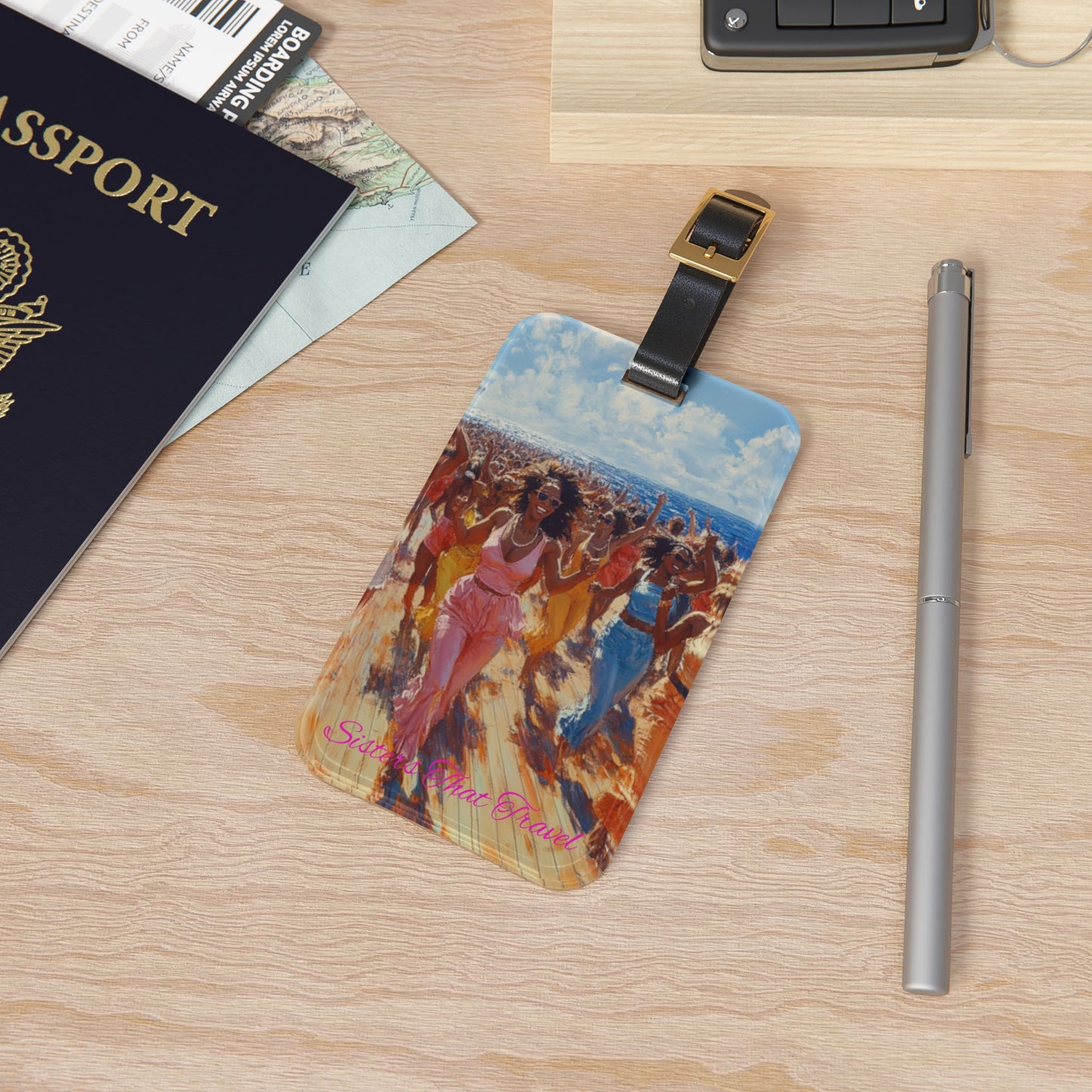 Art Voyage Sisters That Travel Luggage Tag Collection