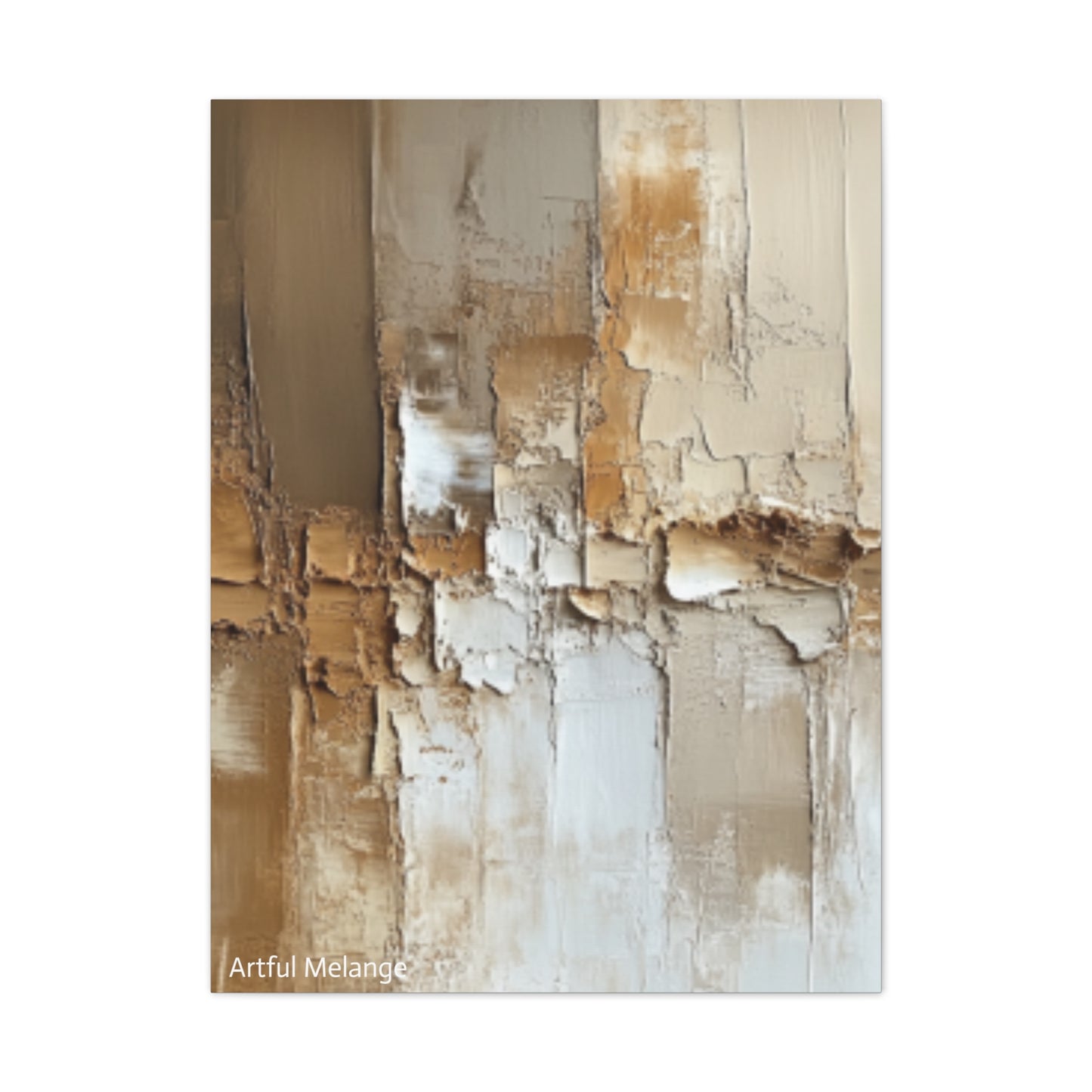 Acrylic Abstract Canvas Print - Richly Textured Artistry