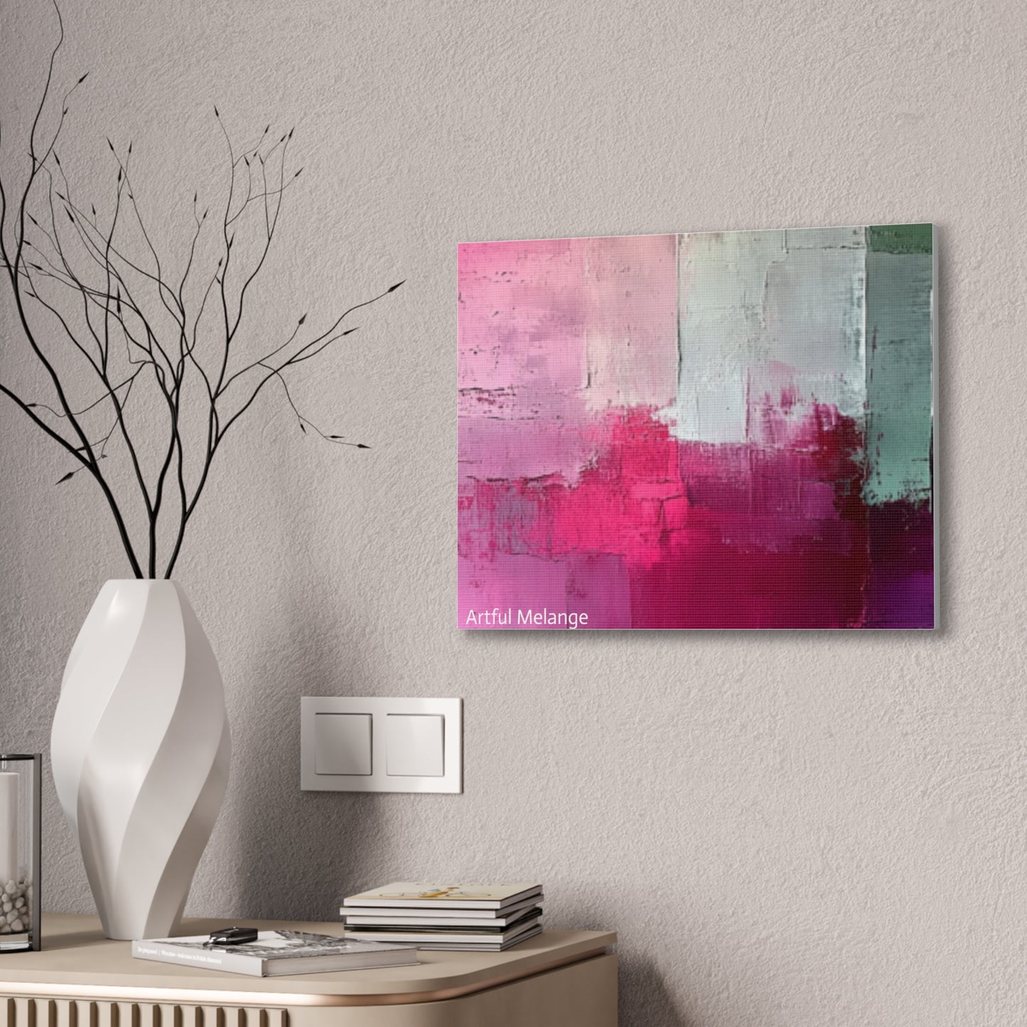 Acrylic Abstract Canvas Print - Richly Textured Artistry