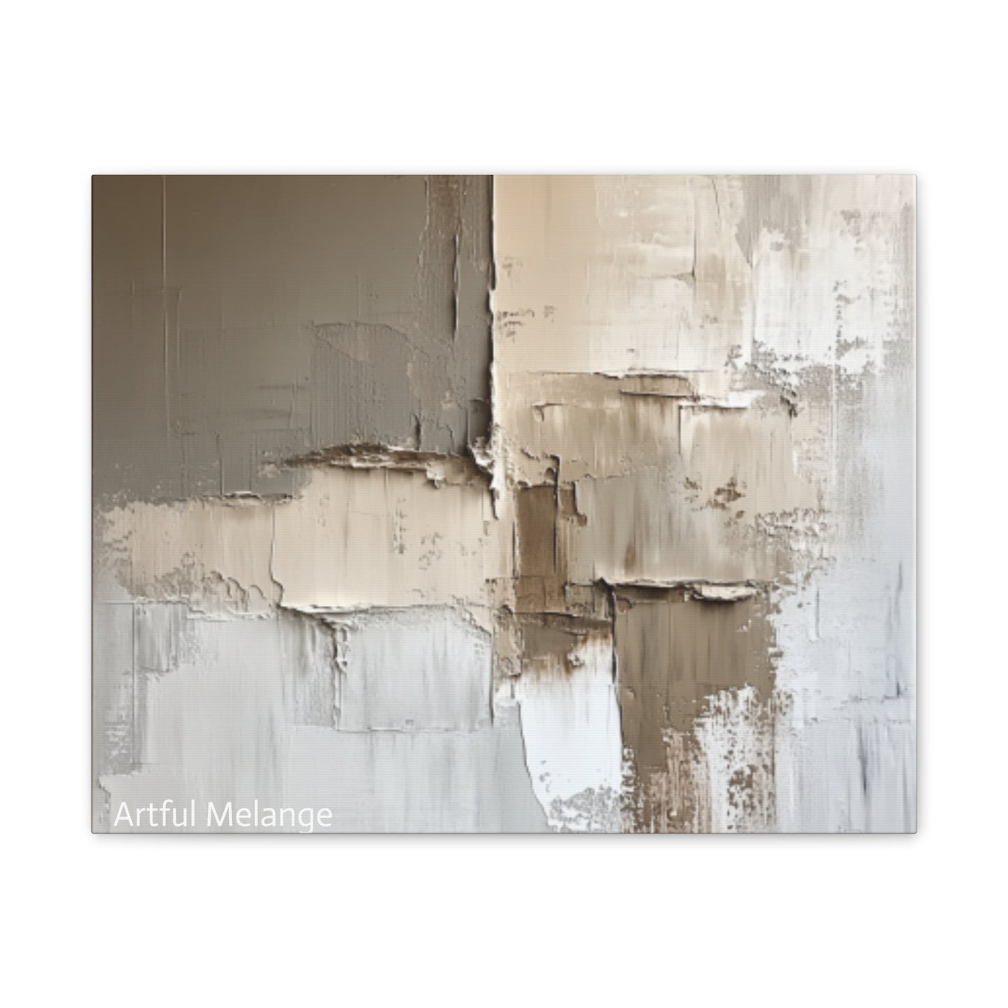 Acrylic Abstract Canvas Print - Richly Textured Artistry
