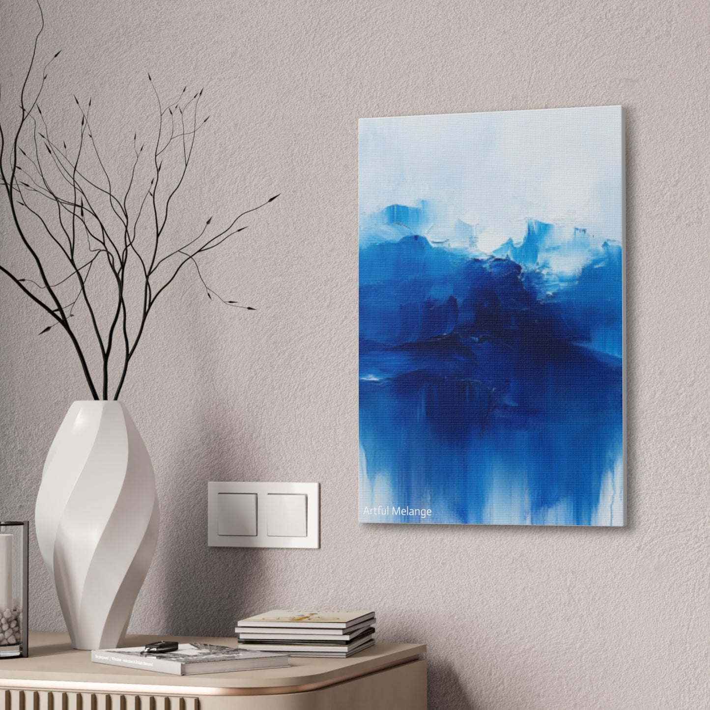 Acrylic Abstract Canvas Print - Richly Textured Artistry