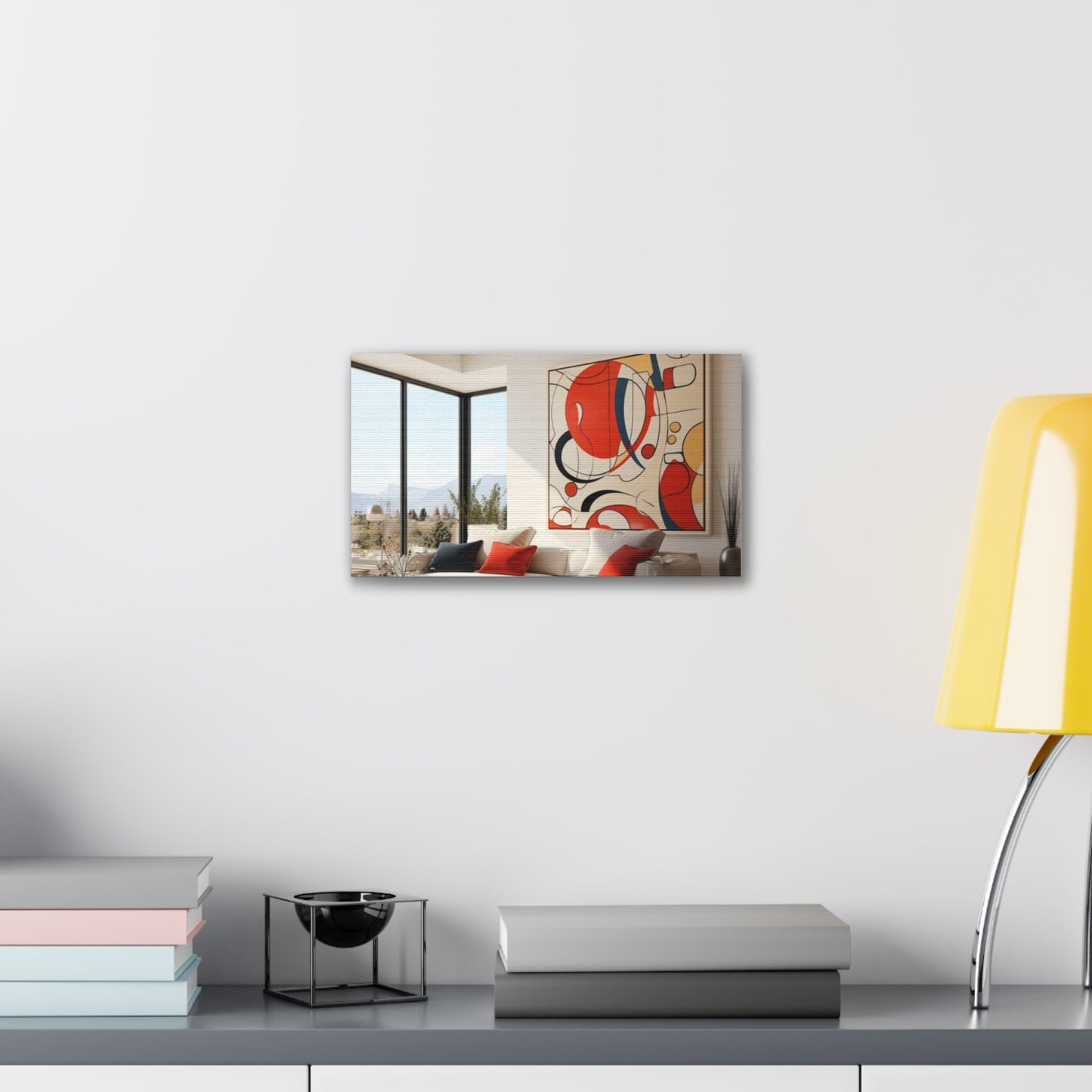 Crimson Elegance: A Symphony of Sophistication Canvas Print