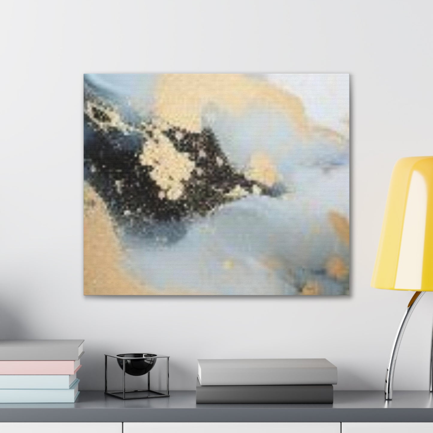 Gold and Black Elegance: A Symphony of Sophistication Canvas Print