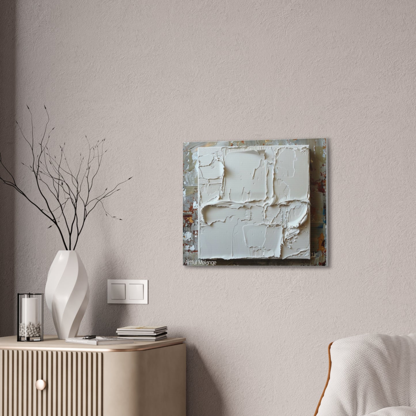 Primary Elegance: A Symphony of Sophistication Canvas Print