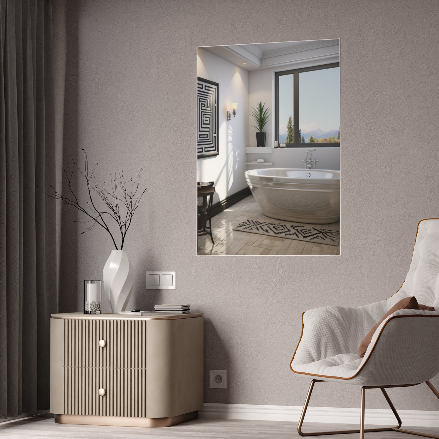 Cultural Elegance Bathscapes Poster Art