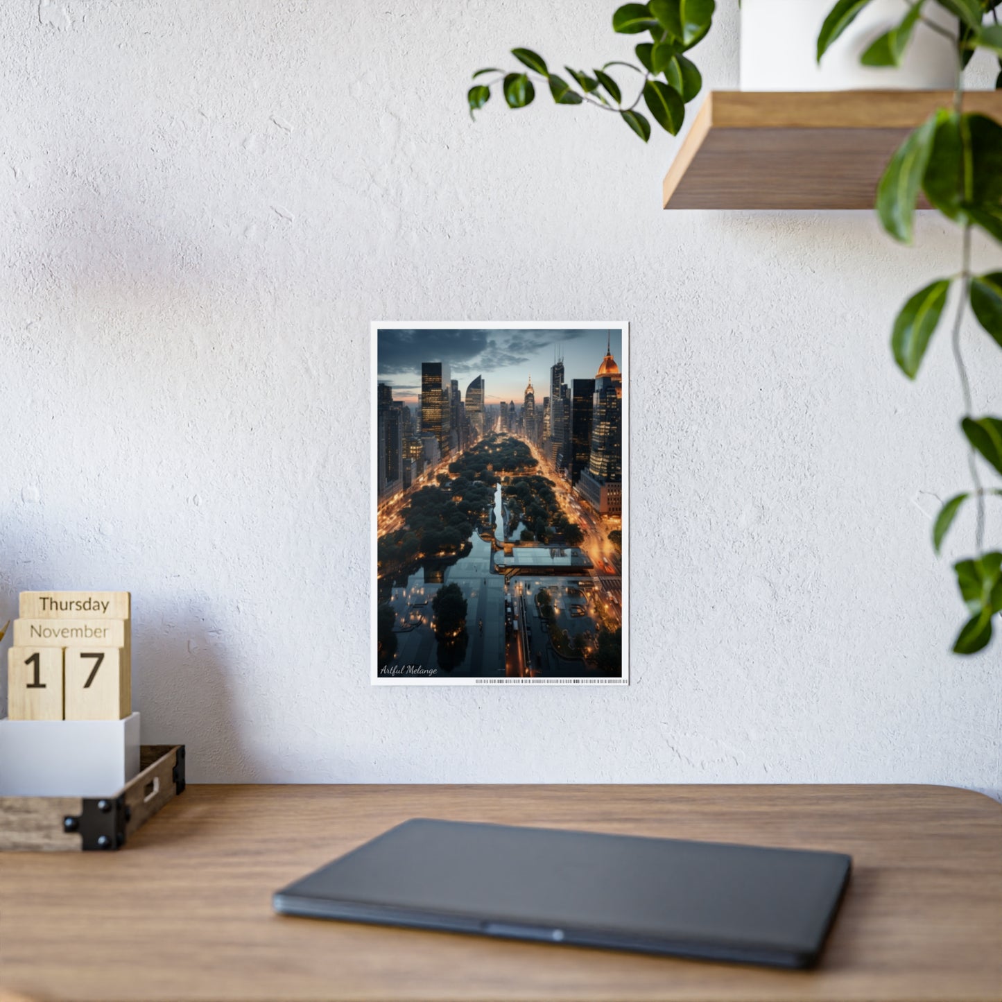 Skyline Vista: Hyper-Realistic 3D Cityscape Posters