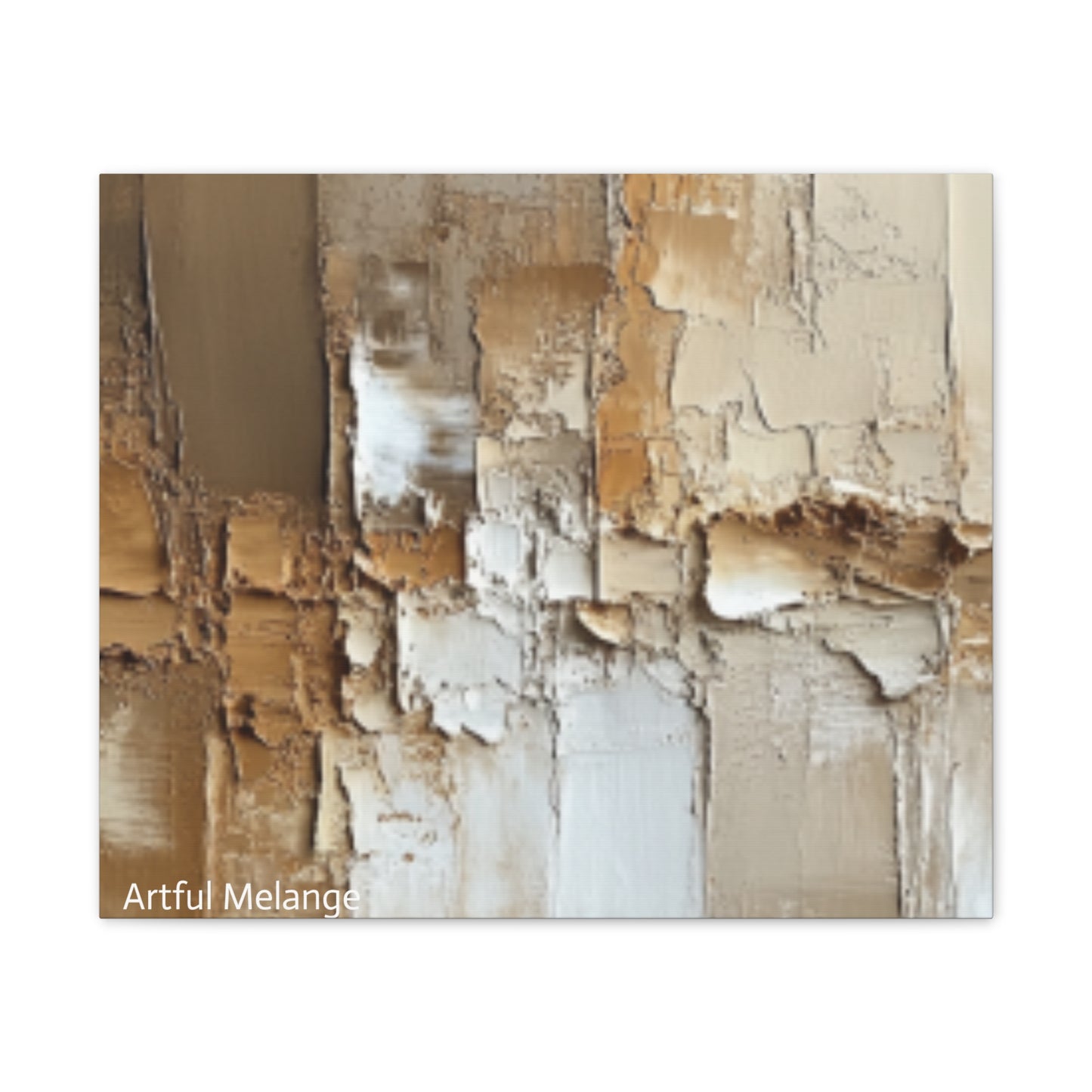 Acrylic Abstract Canvas Print - Richly Textured Artistry
