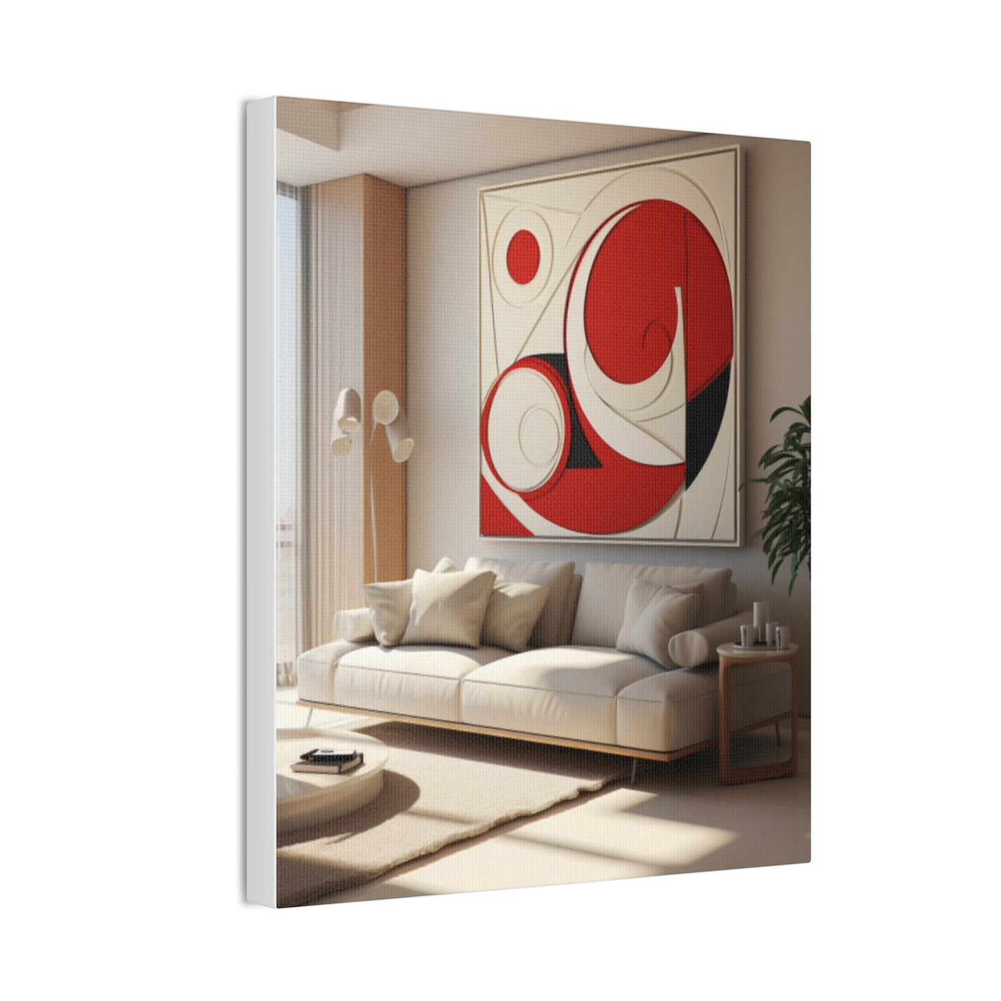 Crimson Elegance: A Symphony of Sophistication Canvas Print