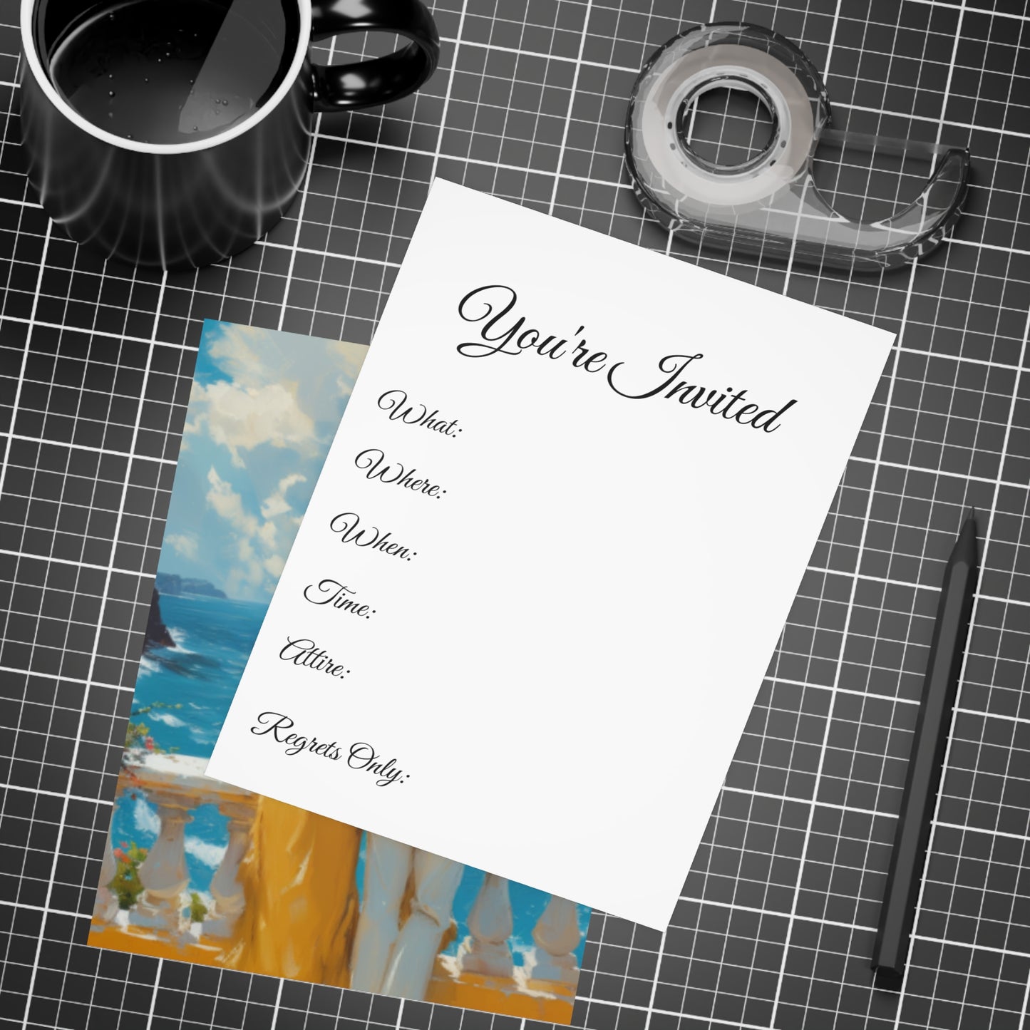 Sail & Celebrate: A Day of Elegance Yacht/Boat Party Invitation Bundles (envelopes included)