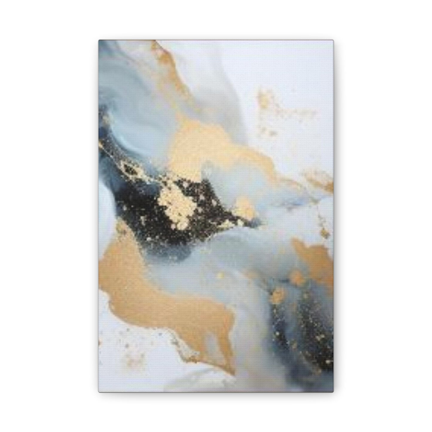 Gold and Black Elegance: A Symphony of Sophistication Canvas Print