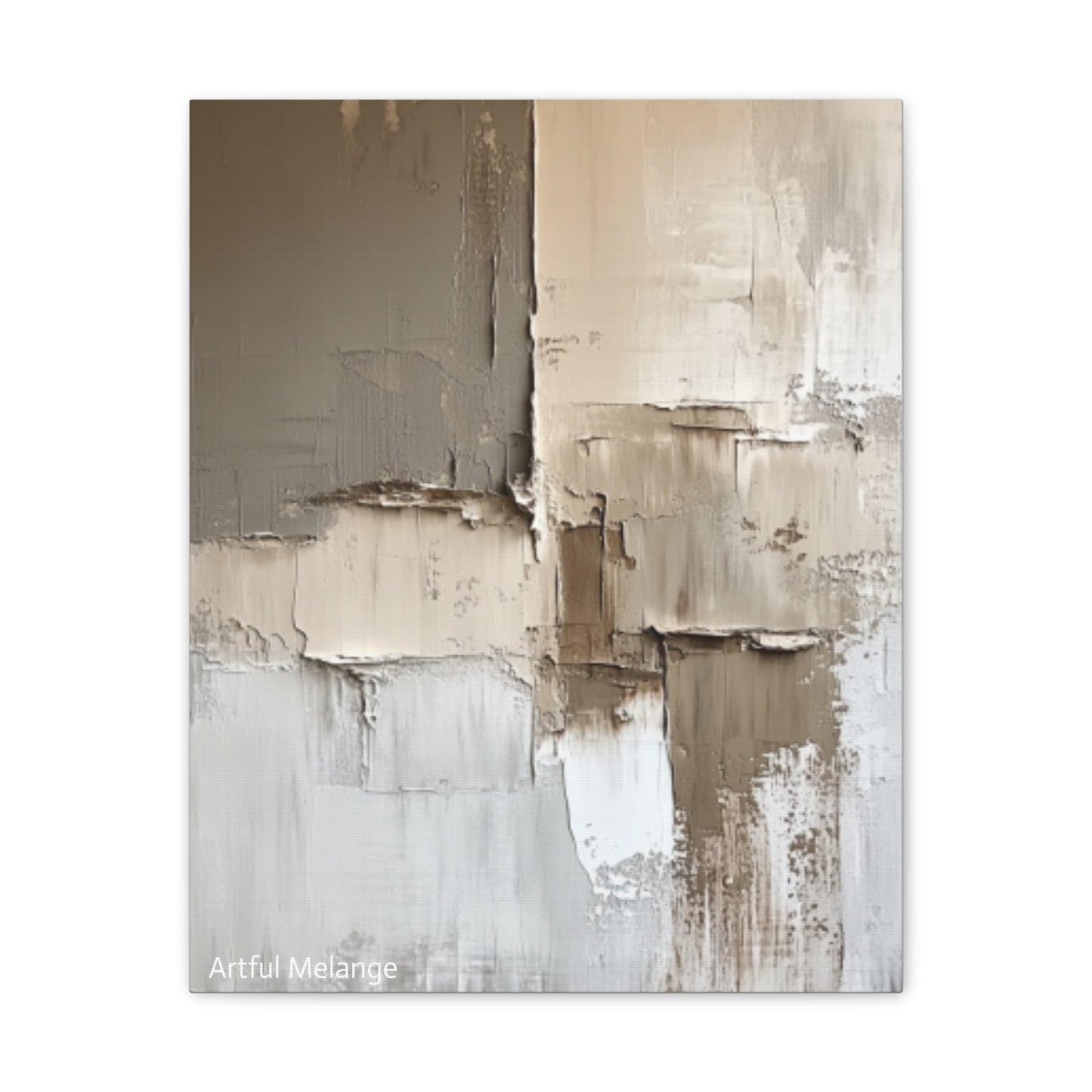 Acrylic Abstract Canvas Print - Richly Textured Artistry