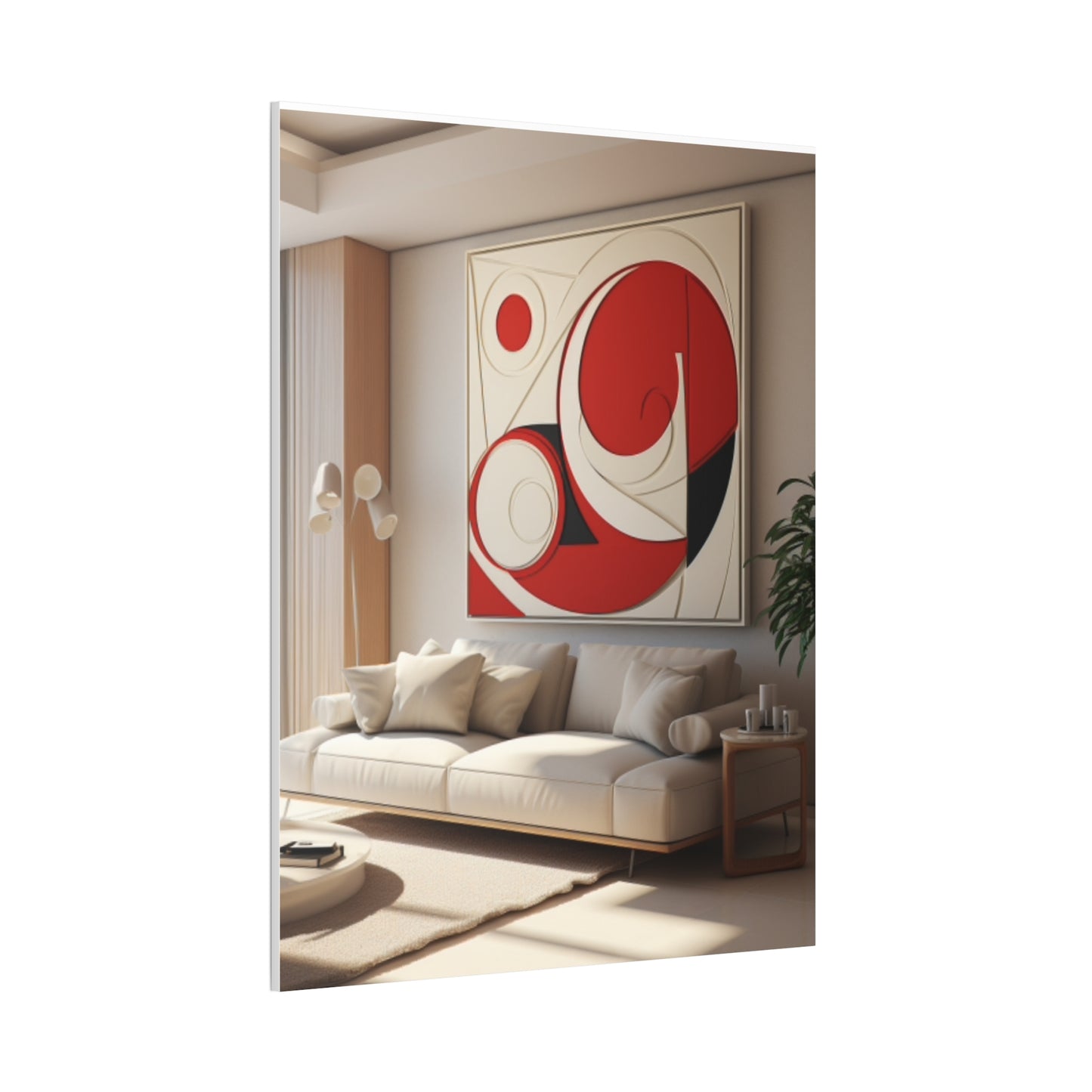 Crimson Elegance: A Symphony of Sophistication Canvas Print