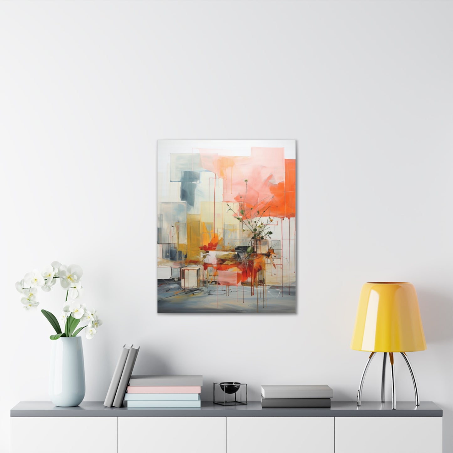 Timeless Elegance: Refined Muted Hues Canvas Print for Sophisticated Living Spaces
