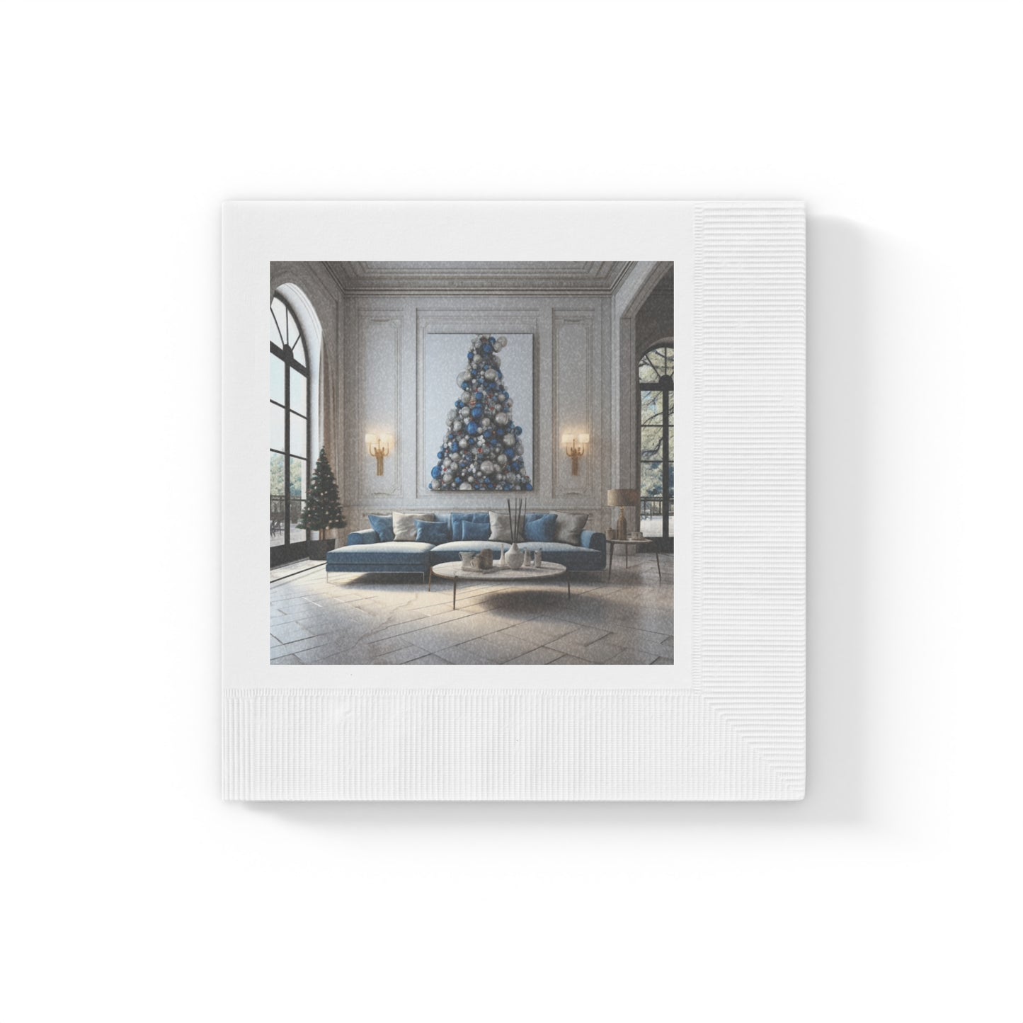 Dynamic Holiday Napkins for Sophisticated Living Spaces