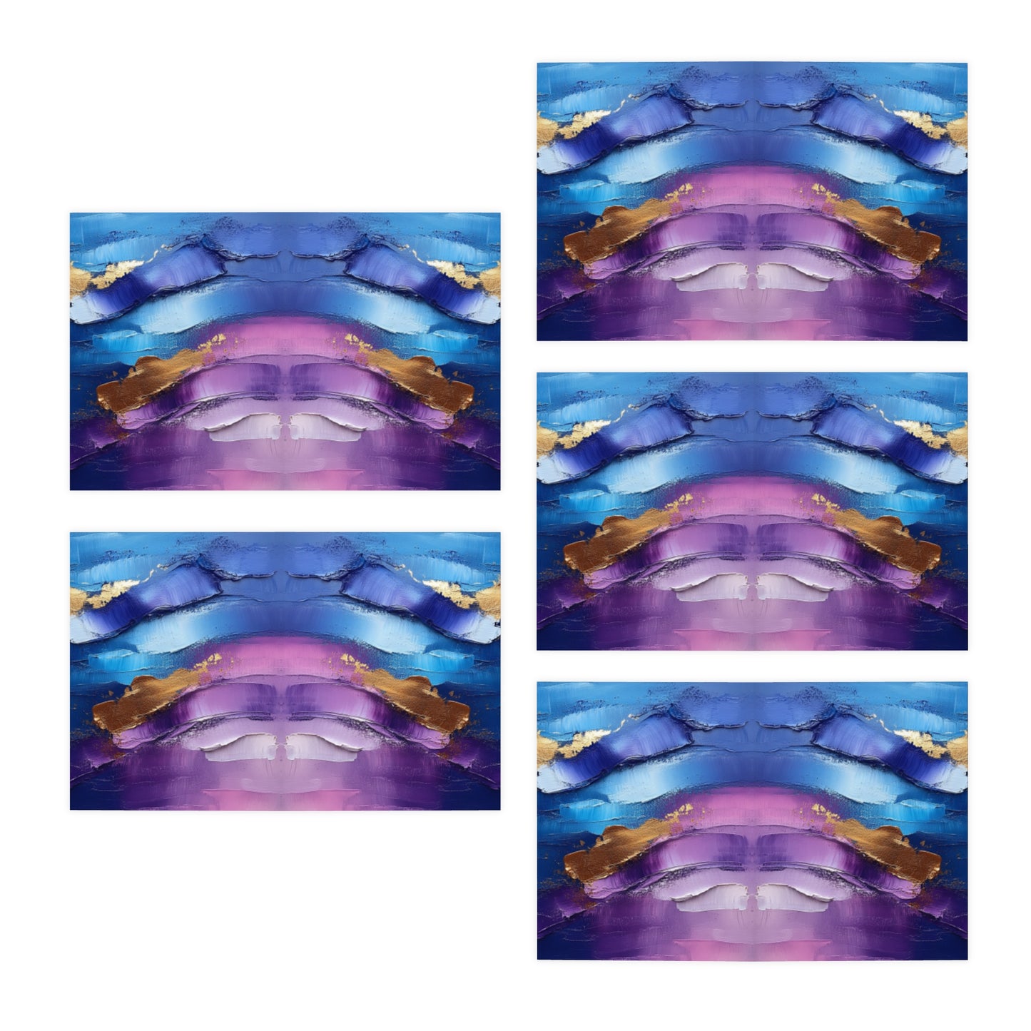 Elegance in Ink: Abstract Art Note Card Set(5-Pack)