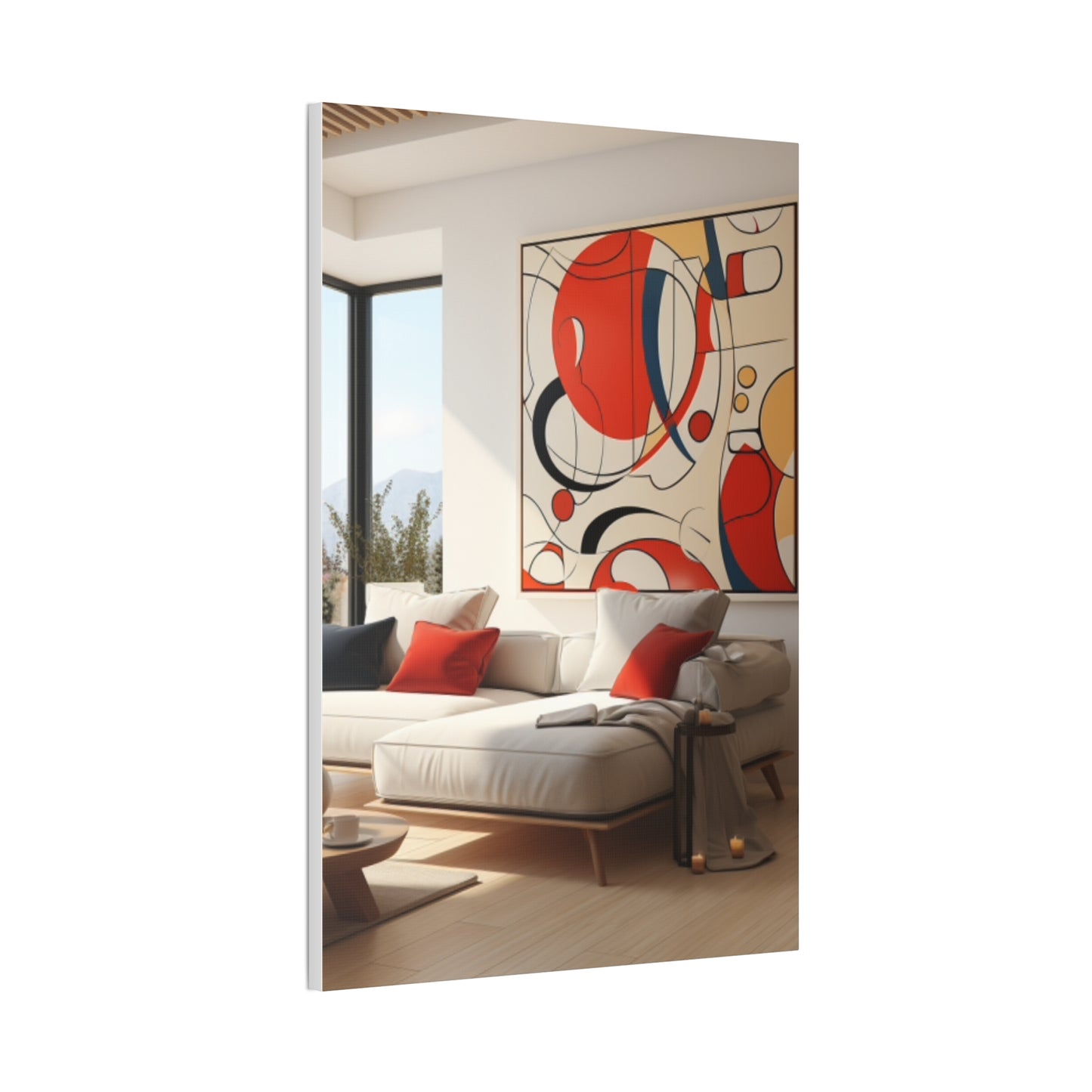 Crimson Elegance: A Symphony of Sophistication Canvas Print