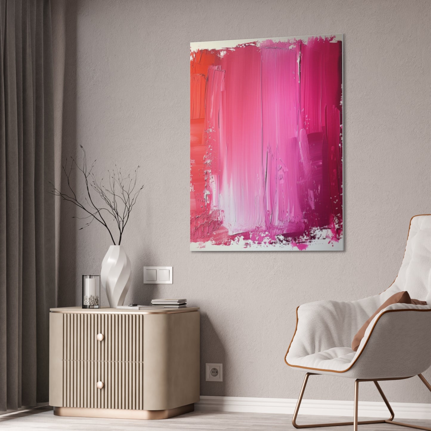 In The Pink: A Symphony of Sophistication Canvas Print