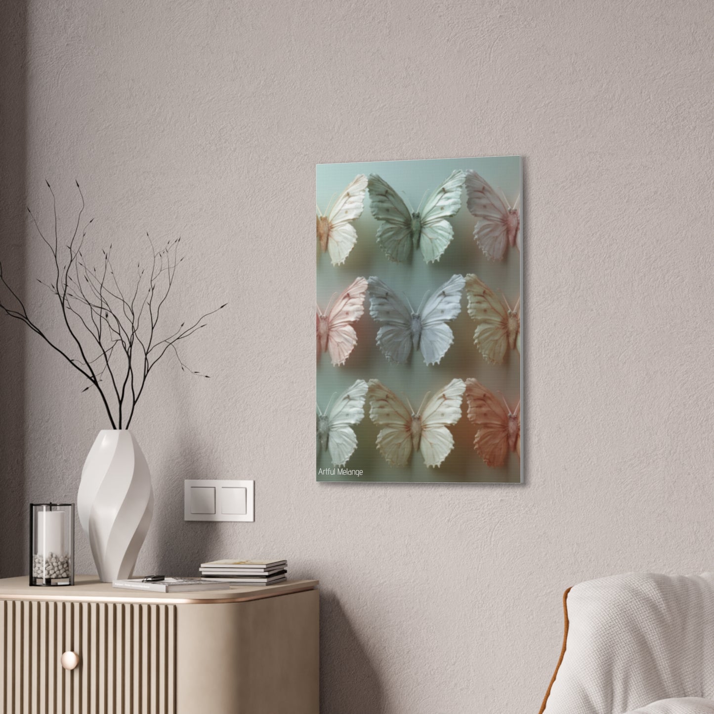 Fluttering Dreams: Butterfly Canvas Print Collection